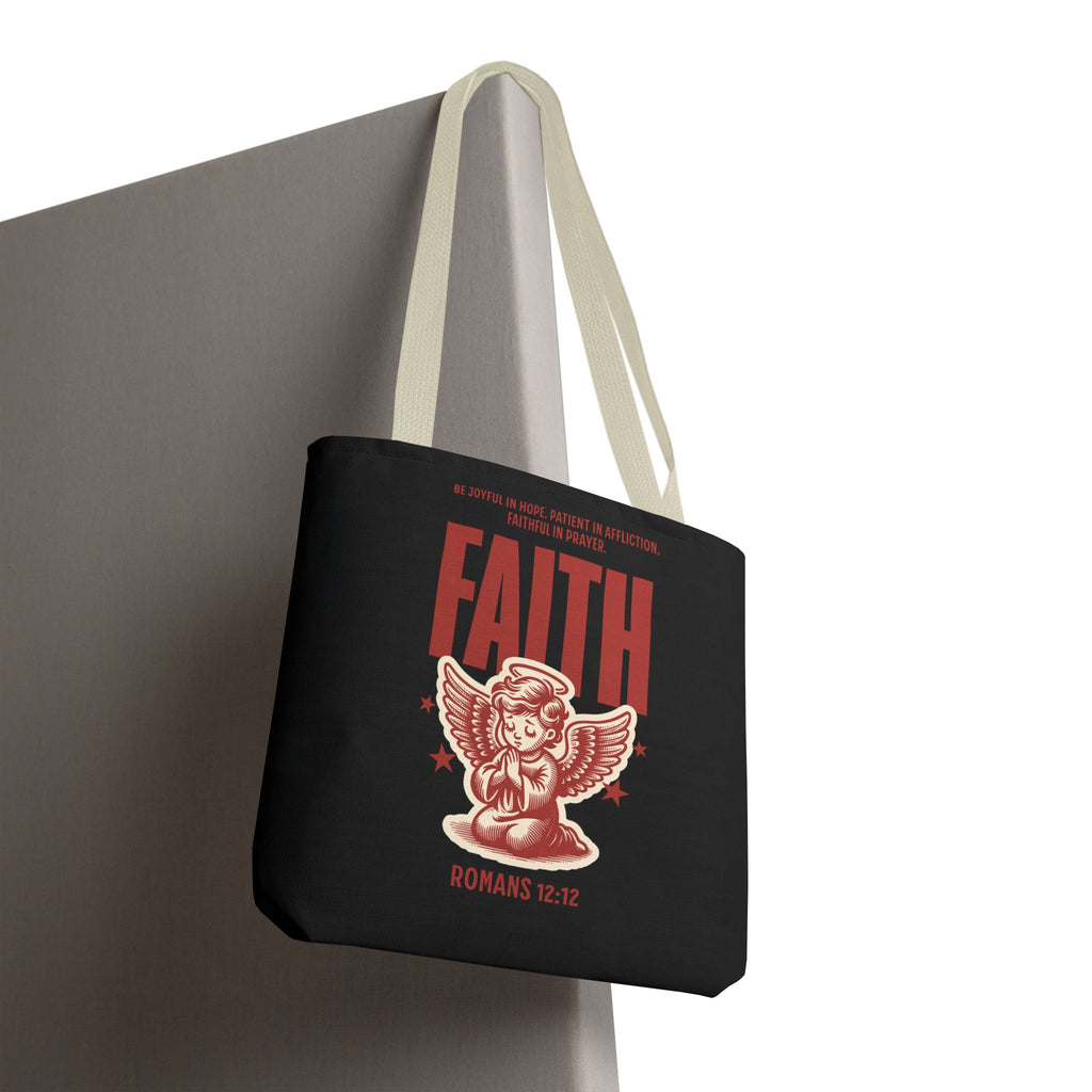 Faith-Inspired Tote Bag, Religious Shopping Bag, Gift for Believers, Motivational Daily Bag, Christian Faith Tote