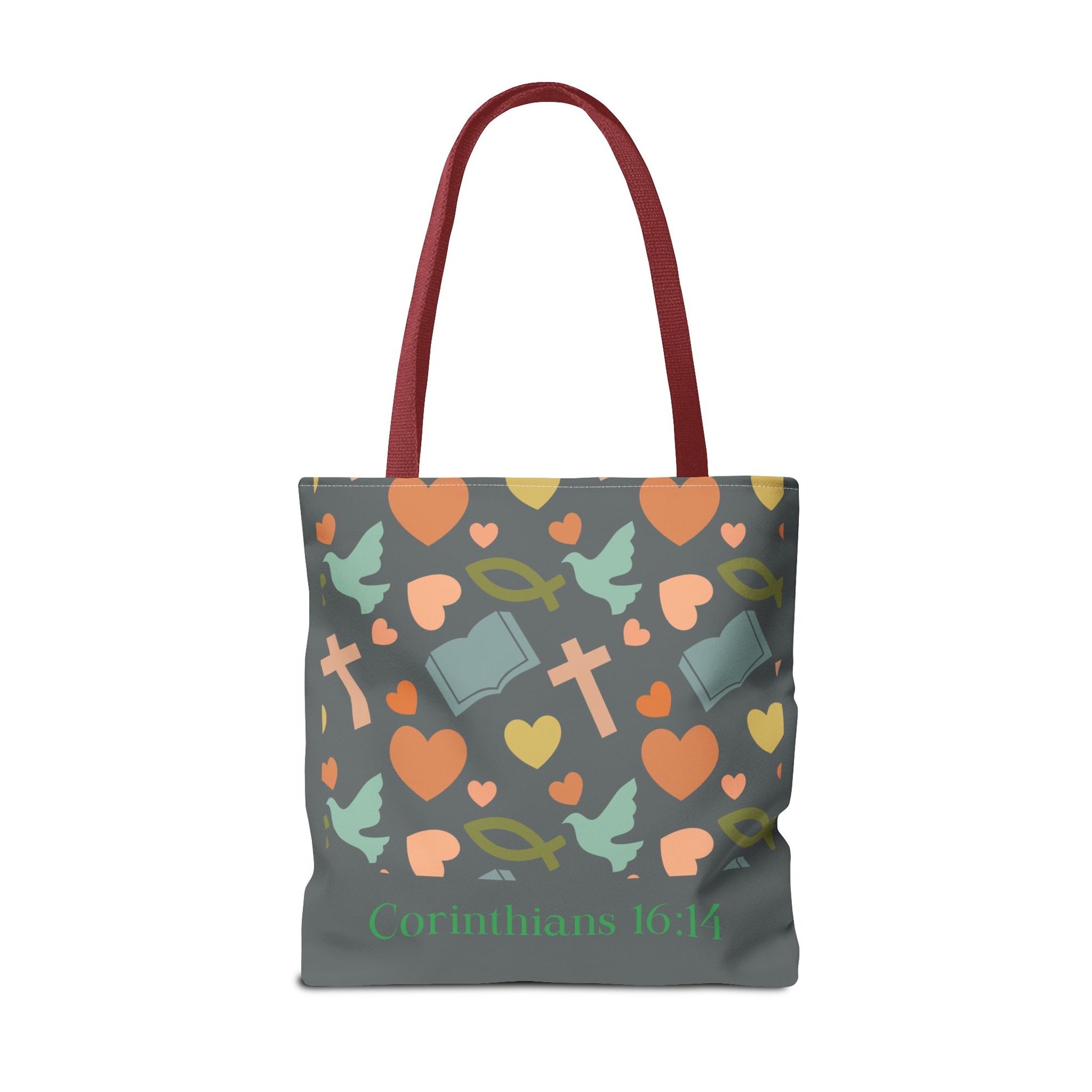 Inspirational Tote Bag - Faith, Love, Hope, Gift for Her, Spiritual Accessories, Bible Verse Tote