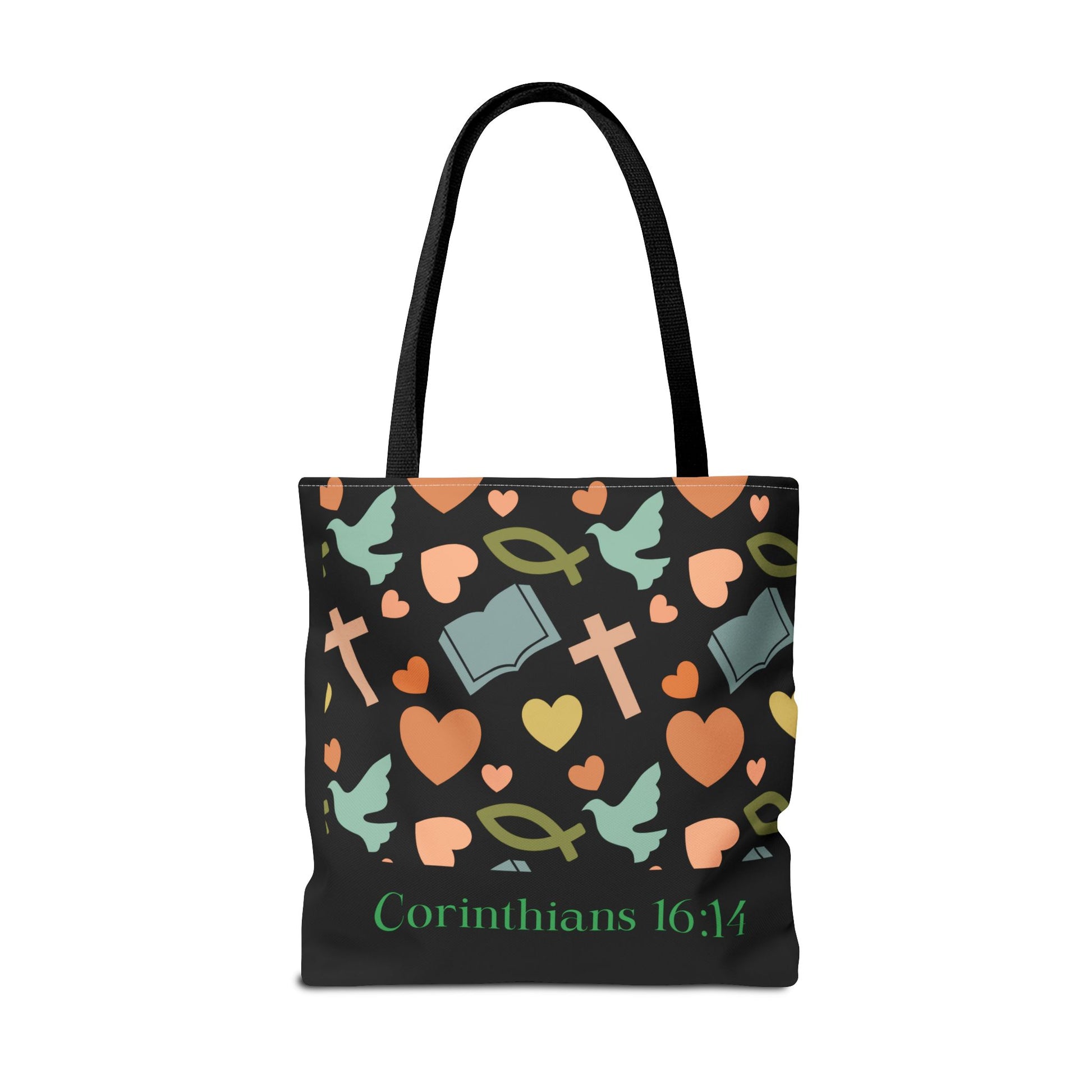 Christian Tote Bag with Inspirational Design, Perfect for Church, Gift for Believers, Faith-based Accessory, Everyday Use, Bible Verse Tote