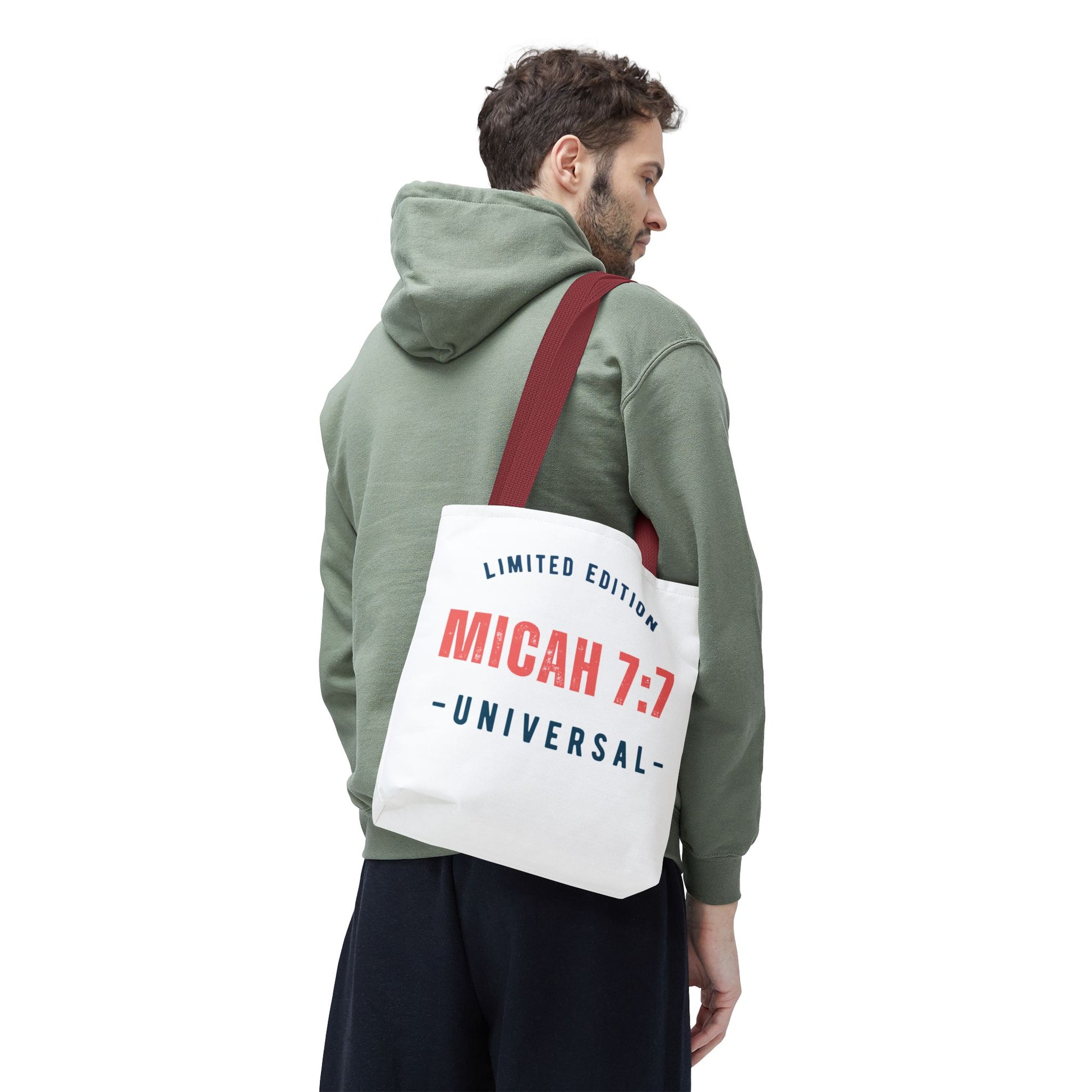 Limited Edition Inspirational Tote Bag - Micah 7:1, Motivational Carryall, Christian Gift, Everyday Tote, Reusable Shopping Bag