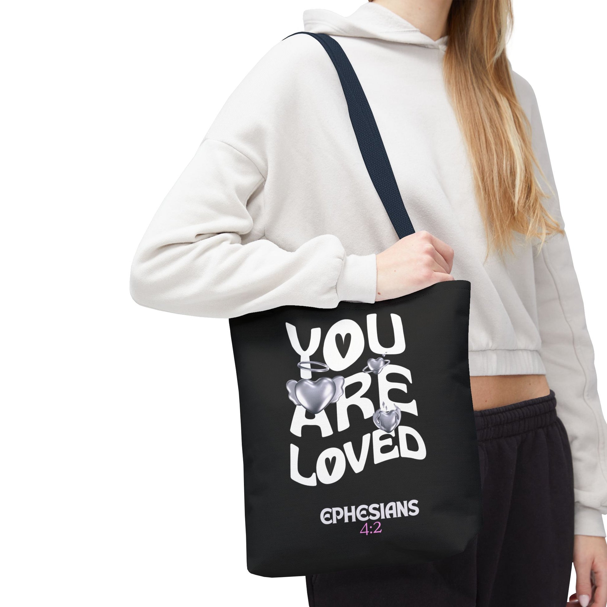 ⭐ "You Are Loved" Tote Bag – Ephesians 4:2