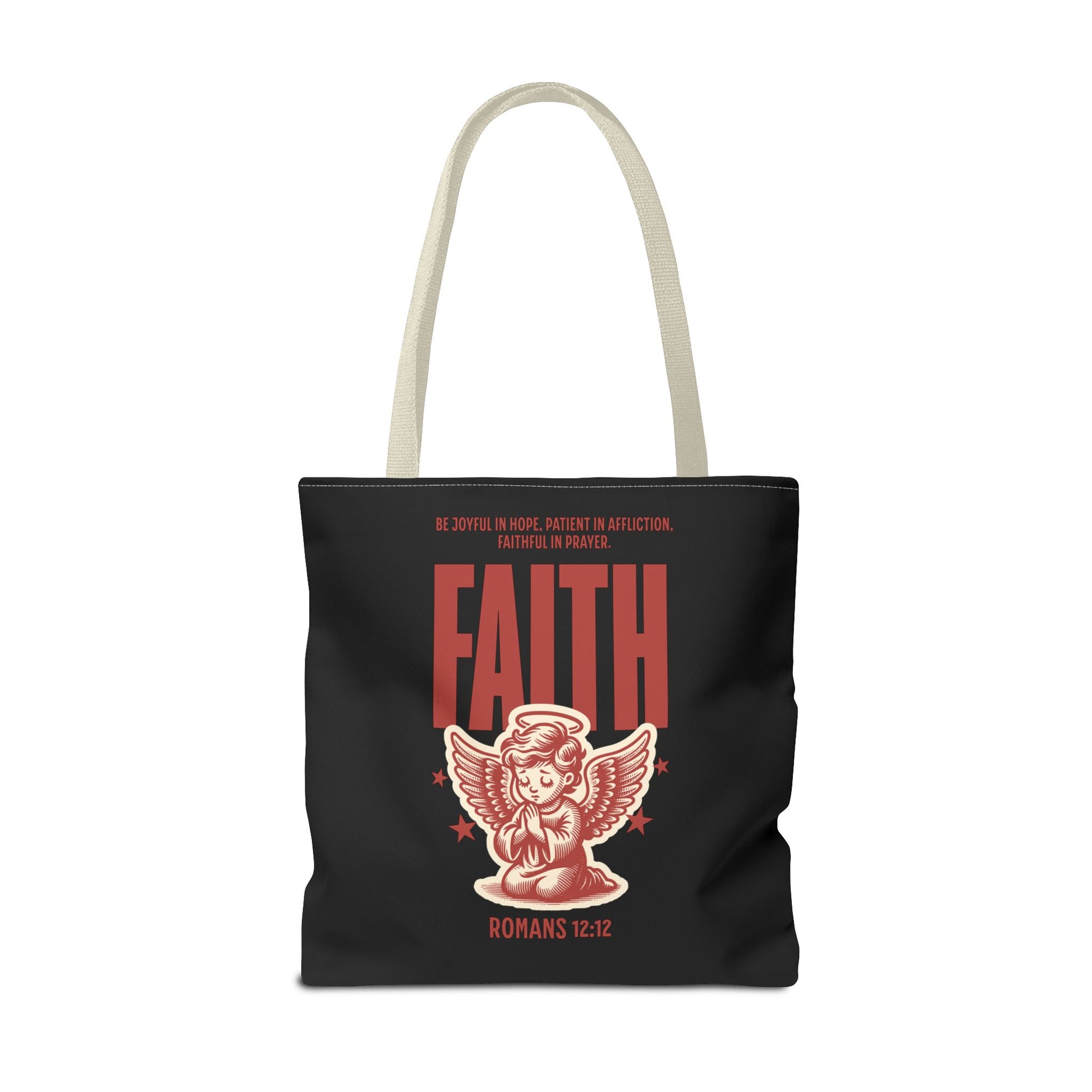 Faith-Inspired Tote Bag, Religious Shopping Bag, Gift for Believers, Motivational Daily Bag, Christian Faith Tote