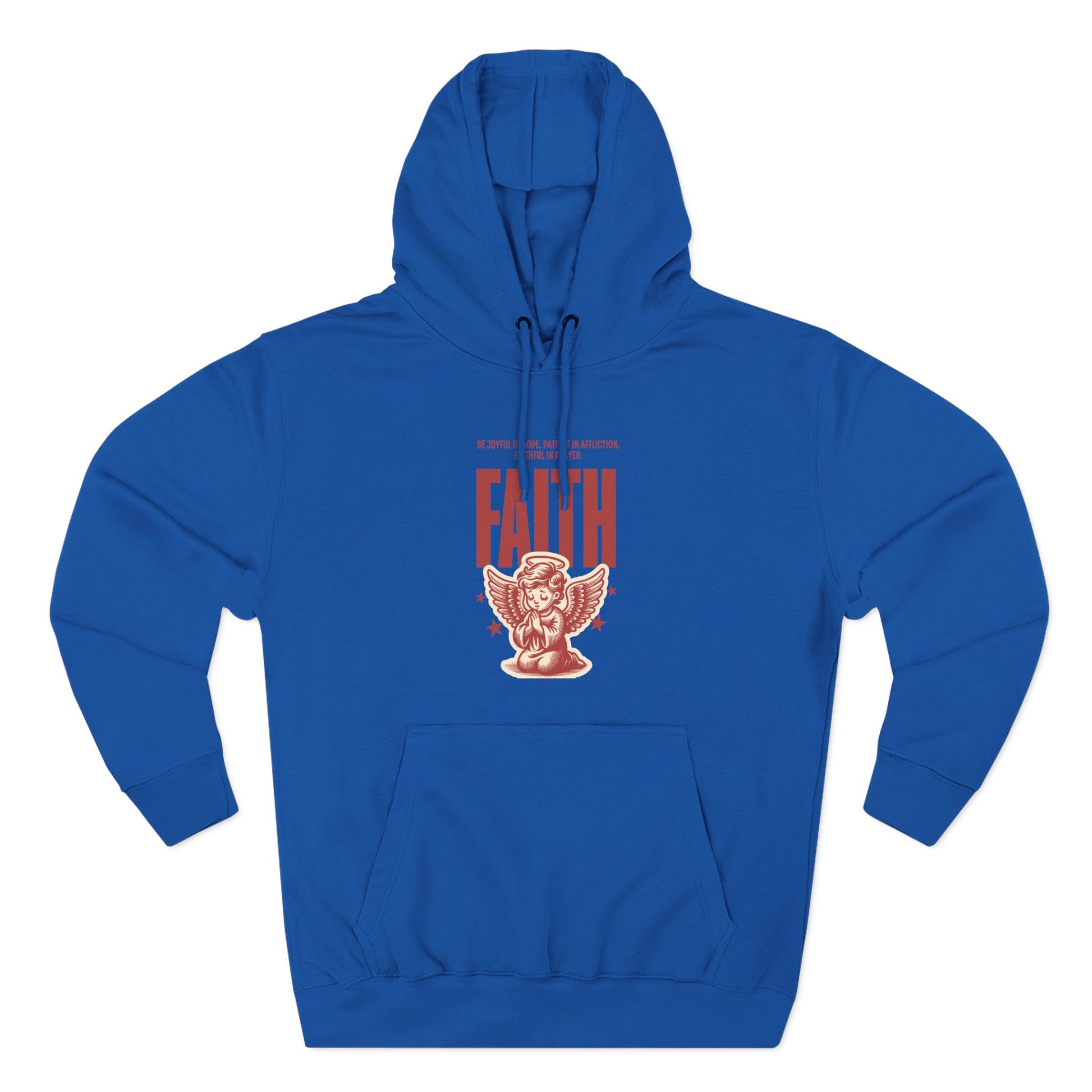 Faith-Inspired Three-Panel Fleece Hoodie, Cozy Spiritual Apparel, Perfect Gift for Friends, Casualwear for Everyday