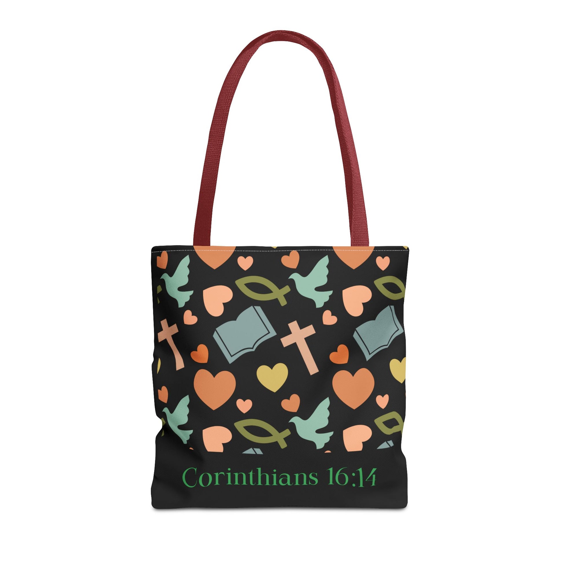 Christian Tote Bag with Inspirational Design, Perfect for Church, Gift for Believers, Faith-based Accessory, Everyday Use, Bible Verse Tote