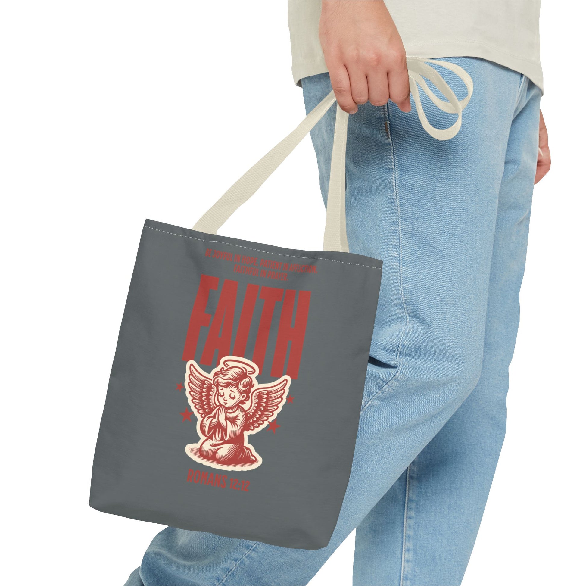 Faith-Inspired Tote Bag: Stylish & Versatile, Gift for Holidays, Shopping, Encouragement, Inspirational Gift, Eco-Friendly Bag