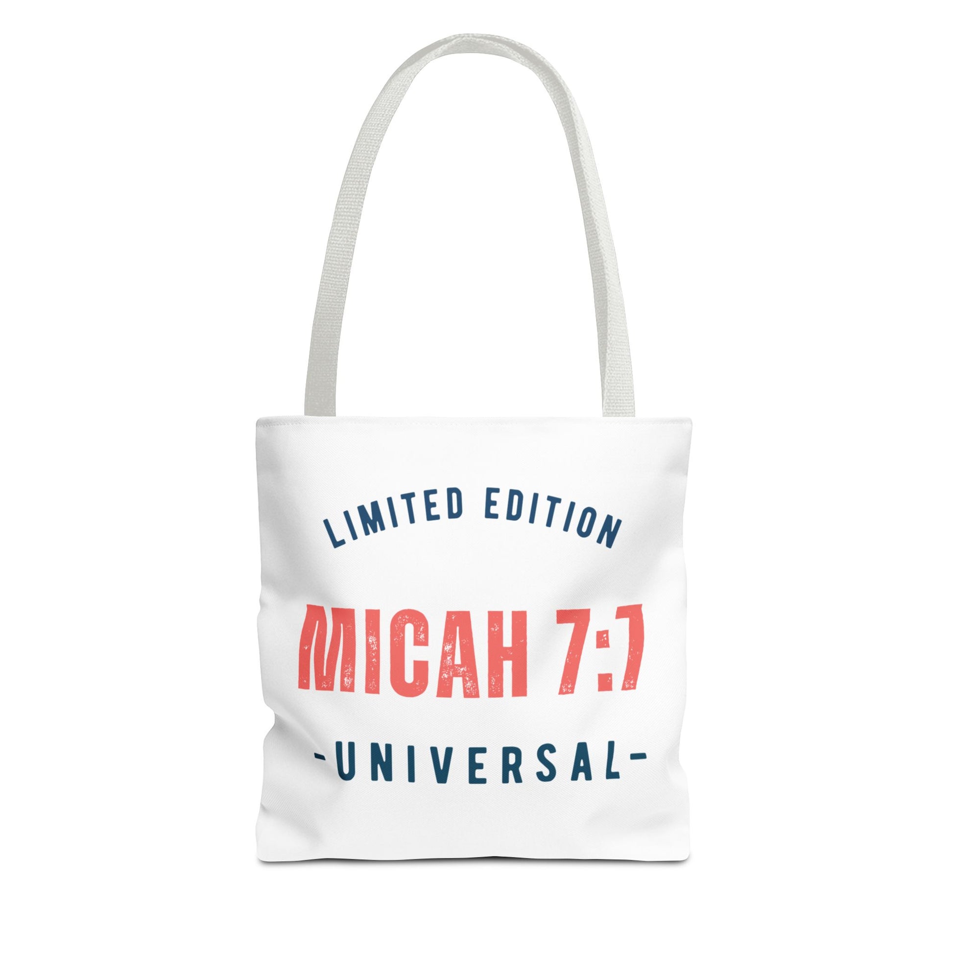 Limited Edition Inspirational Tote Bag - Micah 7:1, Motivational Carryall, Christian Gift, Everyday Tote, Reusable Shopping Bag