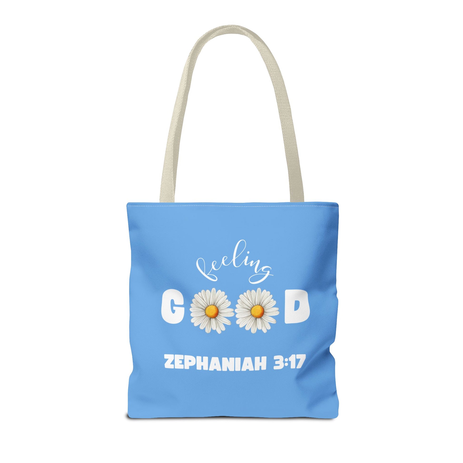 Inspirational Tote Bag - Feeling Good, Floral Design, Scripture Quote, Motivational Gift, Everyday Use, Church Events