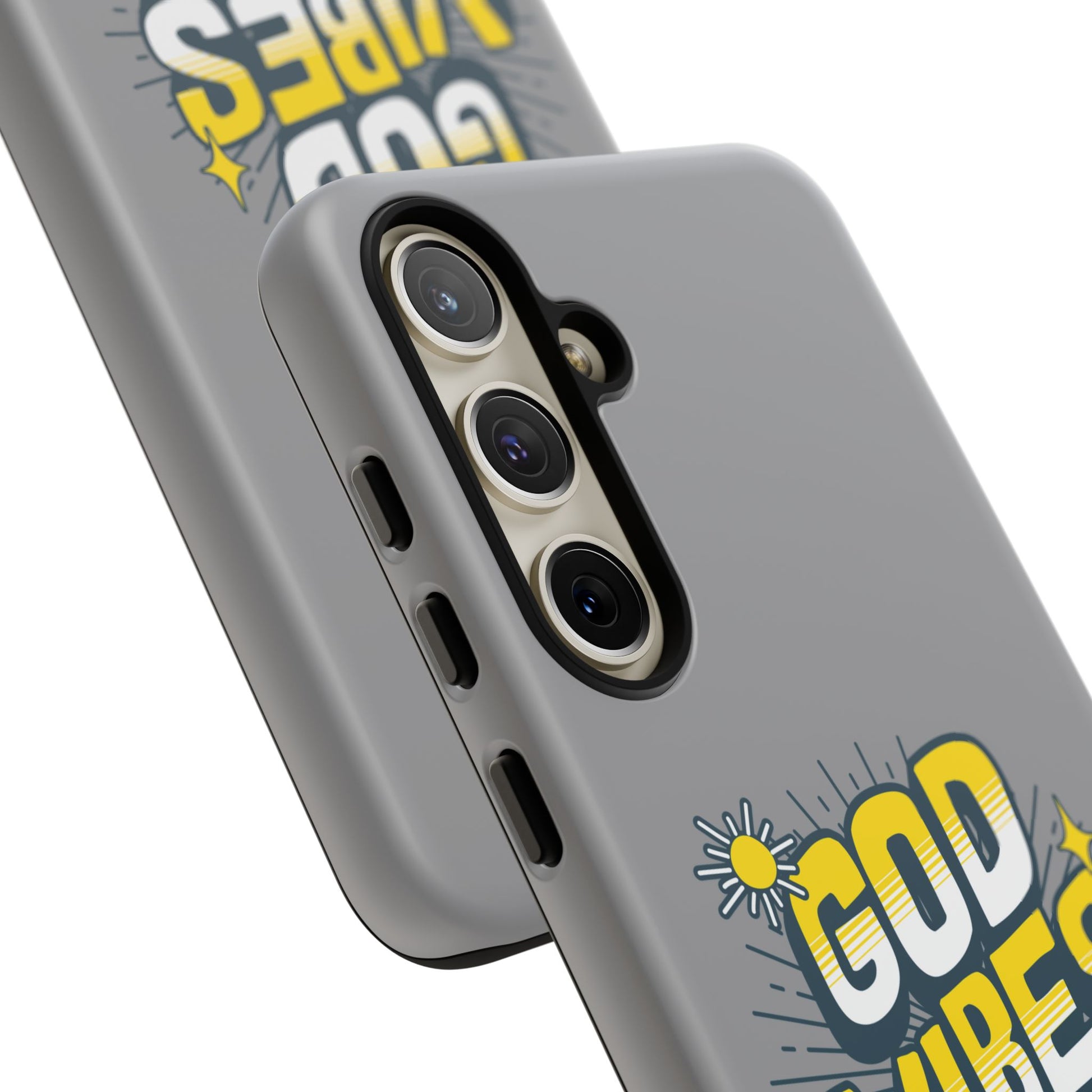 God Vibes Only Phone Case - Inspirational Tough Case, Positive Message Cover, Gift for Faith, Spirituality, Encouragement