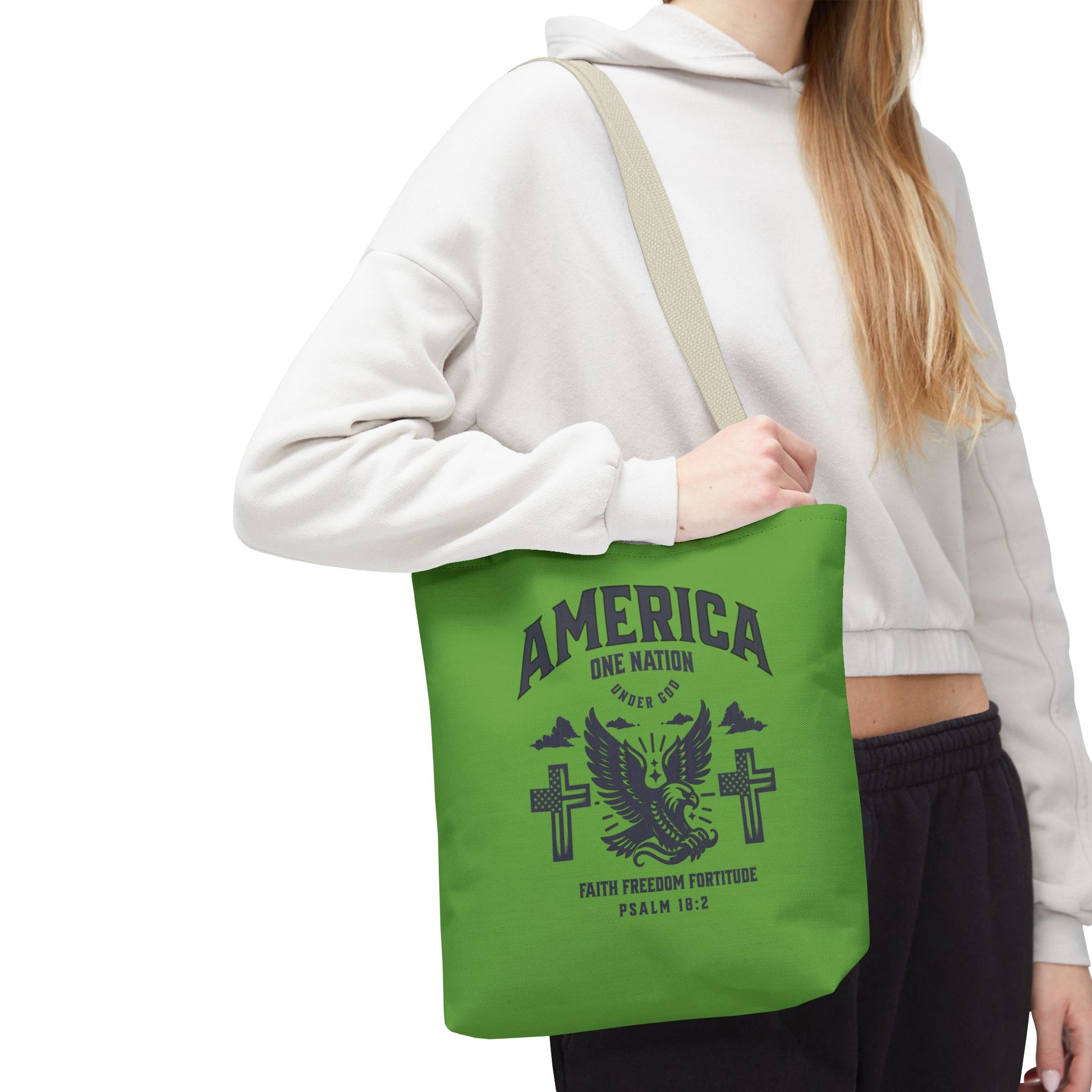 ⭐ America Faith Tote Bag – Bold Patriotic & Faith Statement