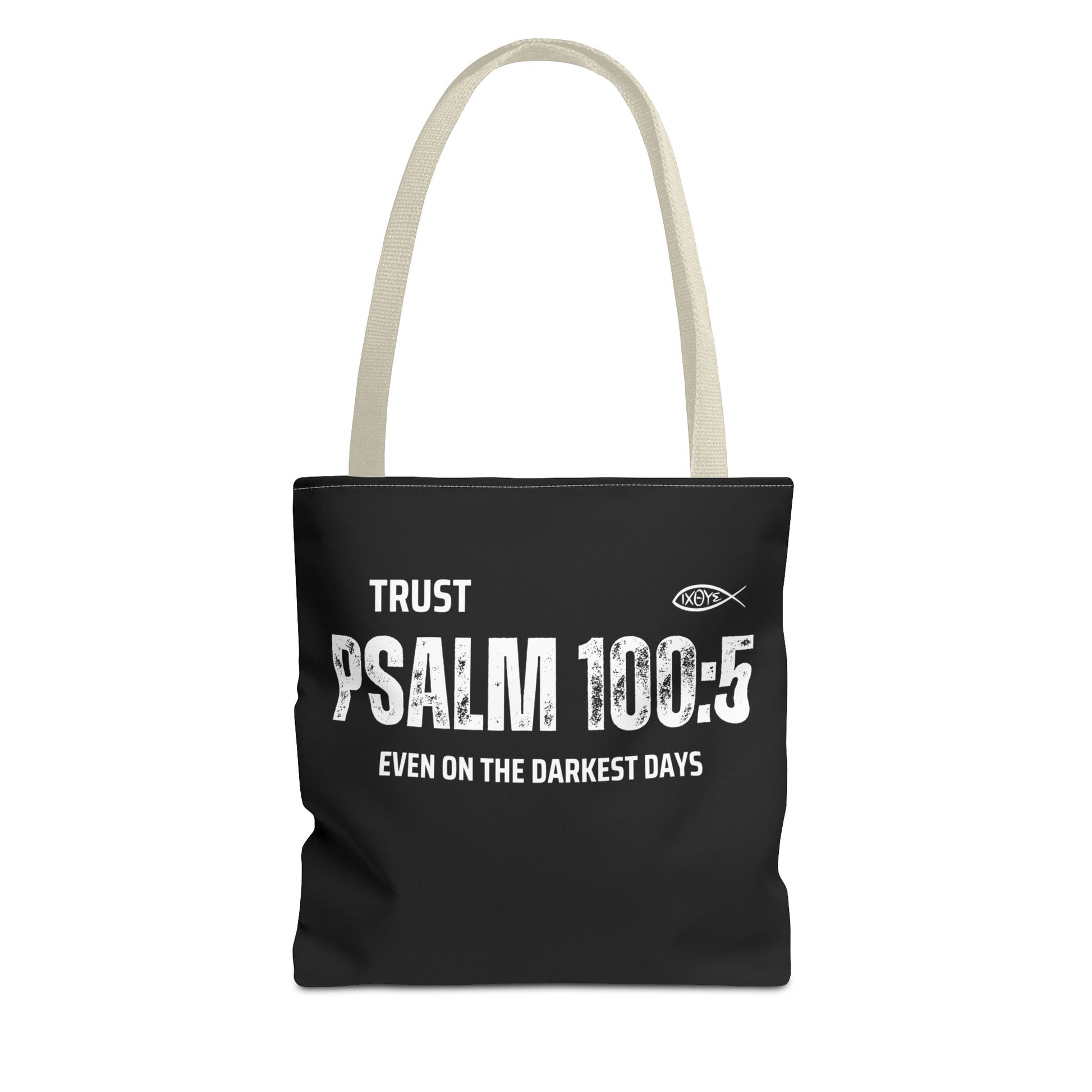 Trust Psalm 100:5 Inspirational Tote Bag, Motivational Shopping Bag, Faith-Based Gift, Christian Bag, Everyday Use Tote