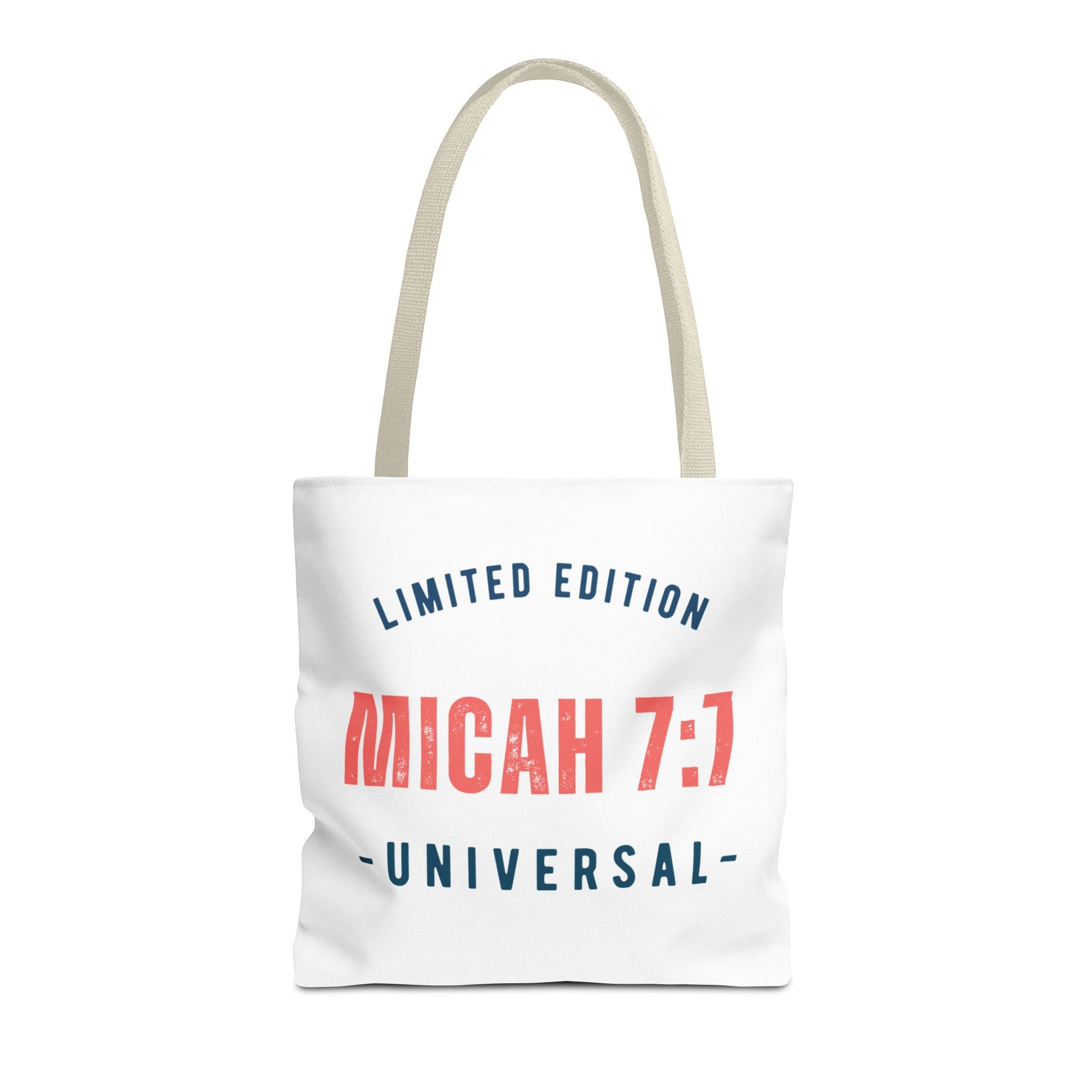 Limited Edition Inspirational Tote Bag - Micah 7:1, Motivational Carryall, Christian Gift, Everyday Tote, Reusable Shopping Bag