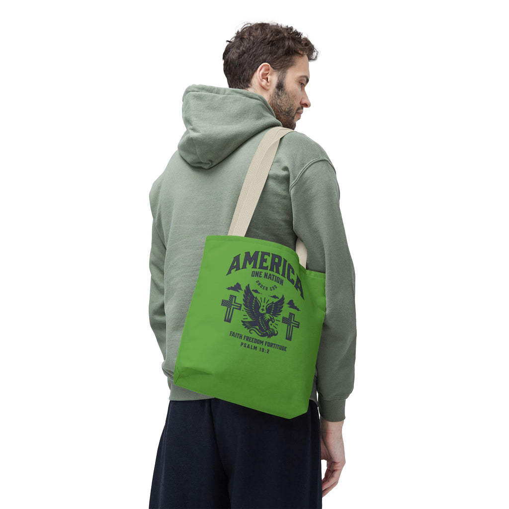 ⭐ America Faith Tote Bag – Bold Patriotic & Faith Statement