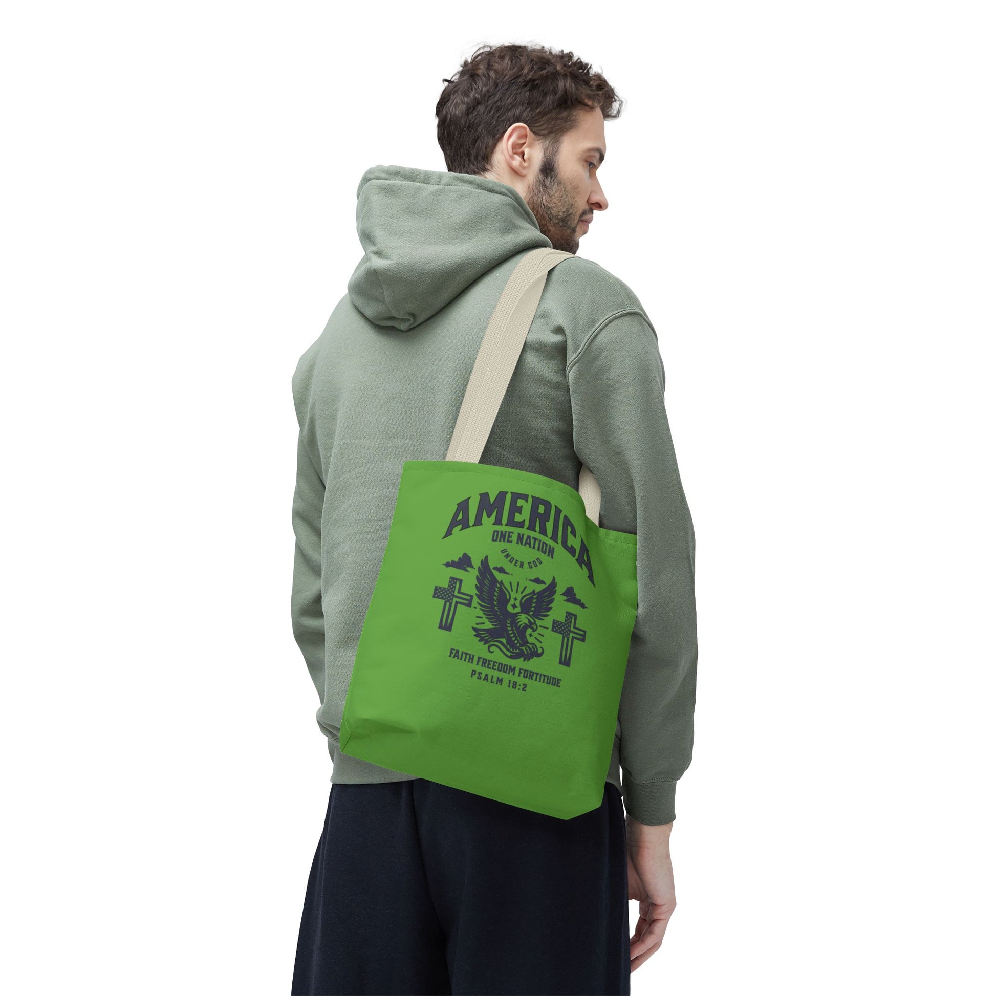 ⭐ America Faith Tote Bag – Bold Patriotic & Faith Statement