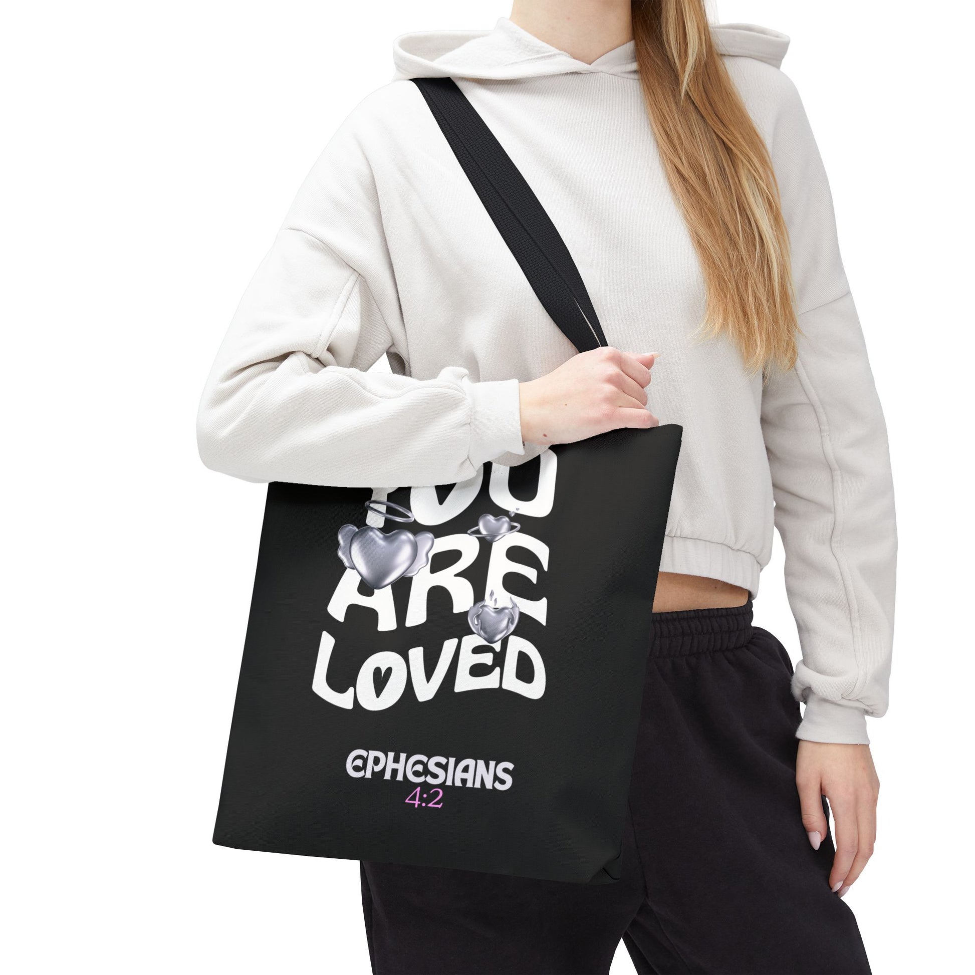 ⭐ "You Are Loved" Tote Bag – Ephesians 4:2