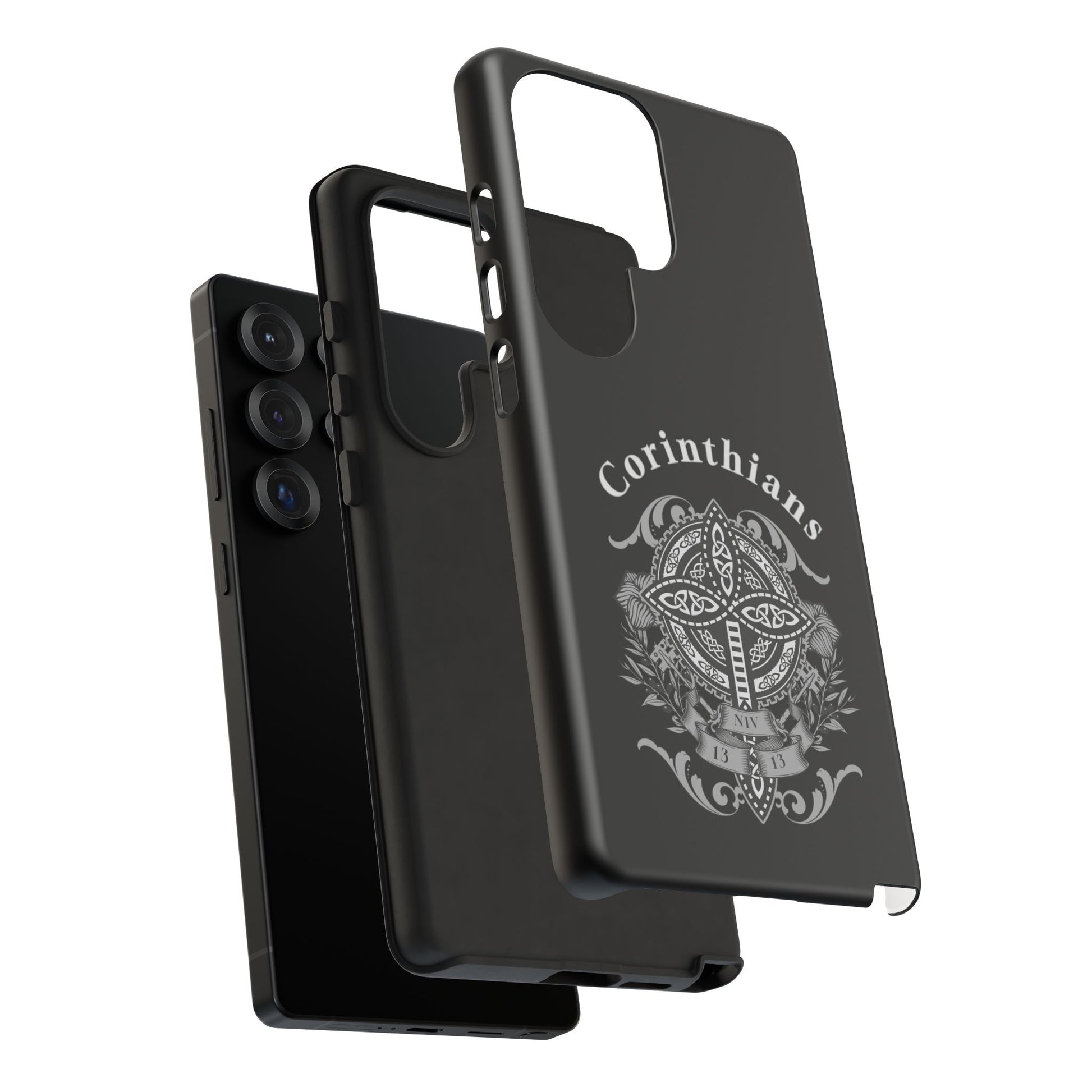 Corinthians Tough Case: Durable Phone Protection, Christian Gift, Unique Design, Trendy Accessory, Faith-Based Style