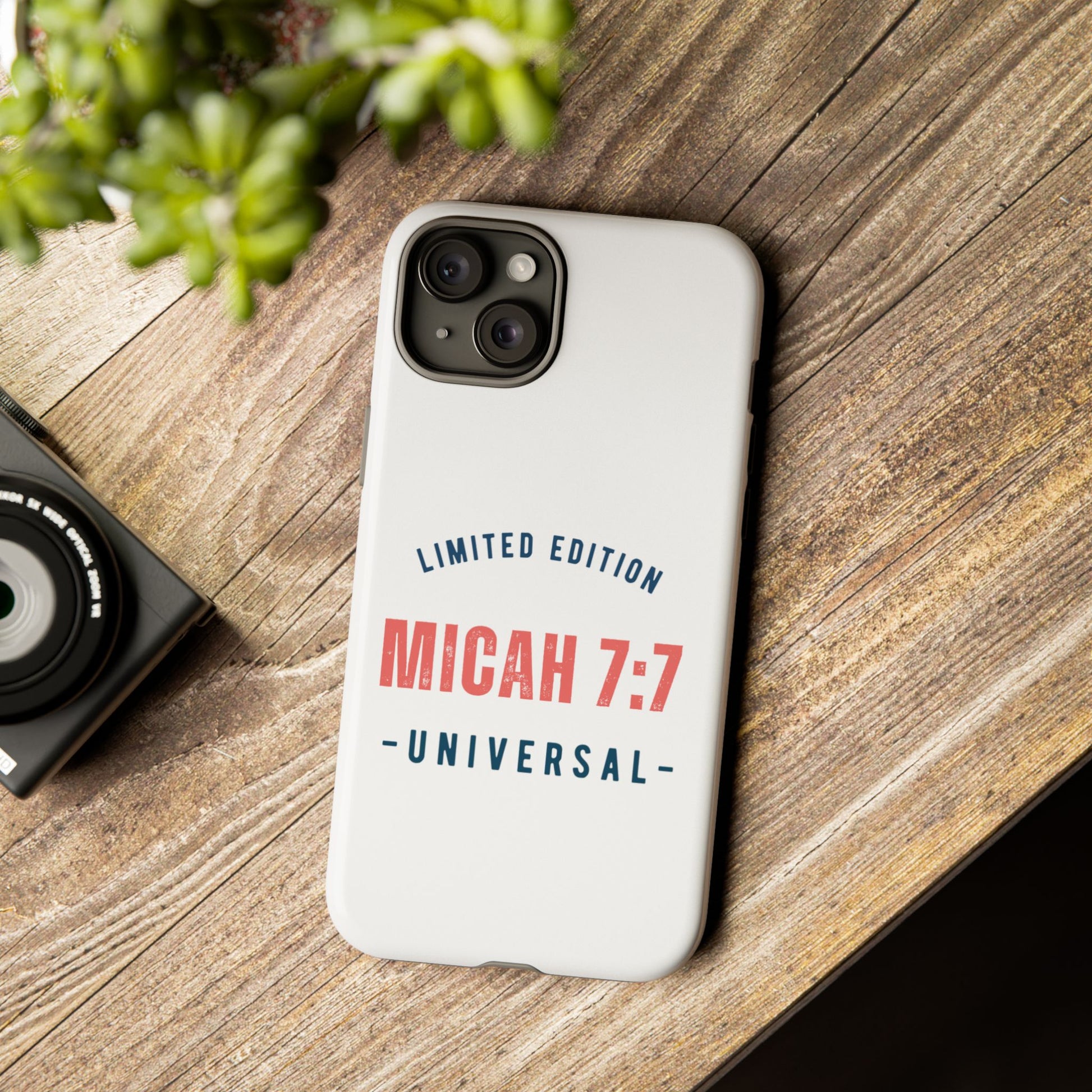 ⭐ Micah 7:7 Limited Edition Phone Case | Inspirational Gift | Tough Protective Case for Christians | Bible Verse Merchandise