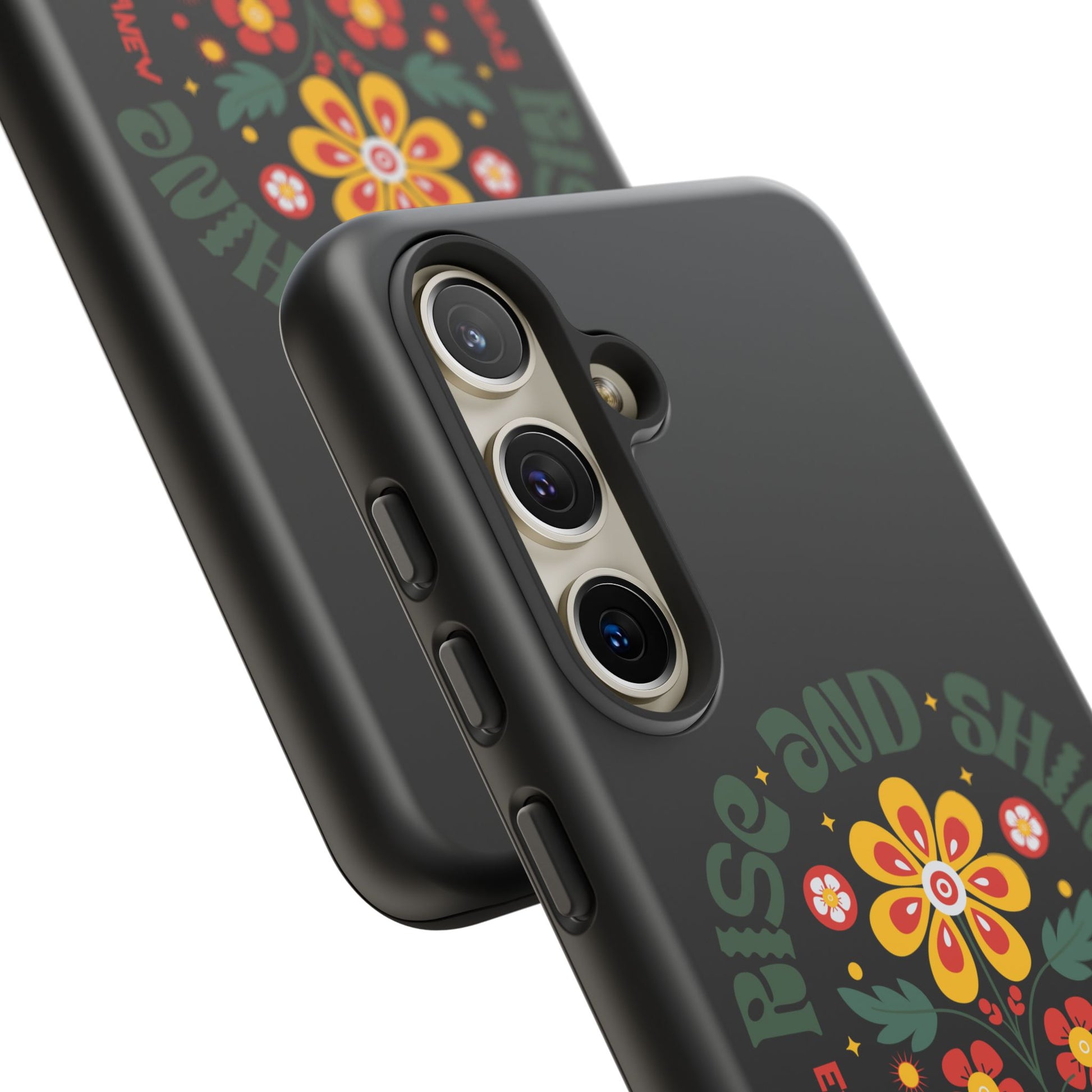 Floral "Rise and Shine" Galatians 6:9 Phone Case – Motivational Christian Gift