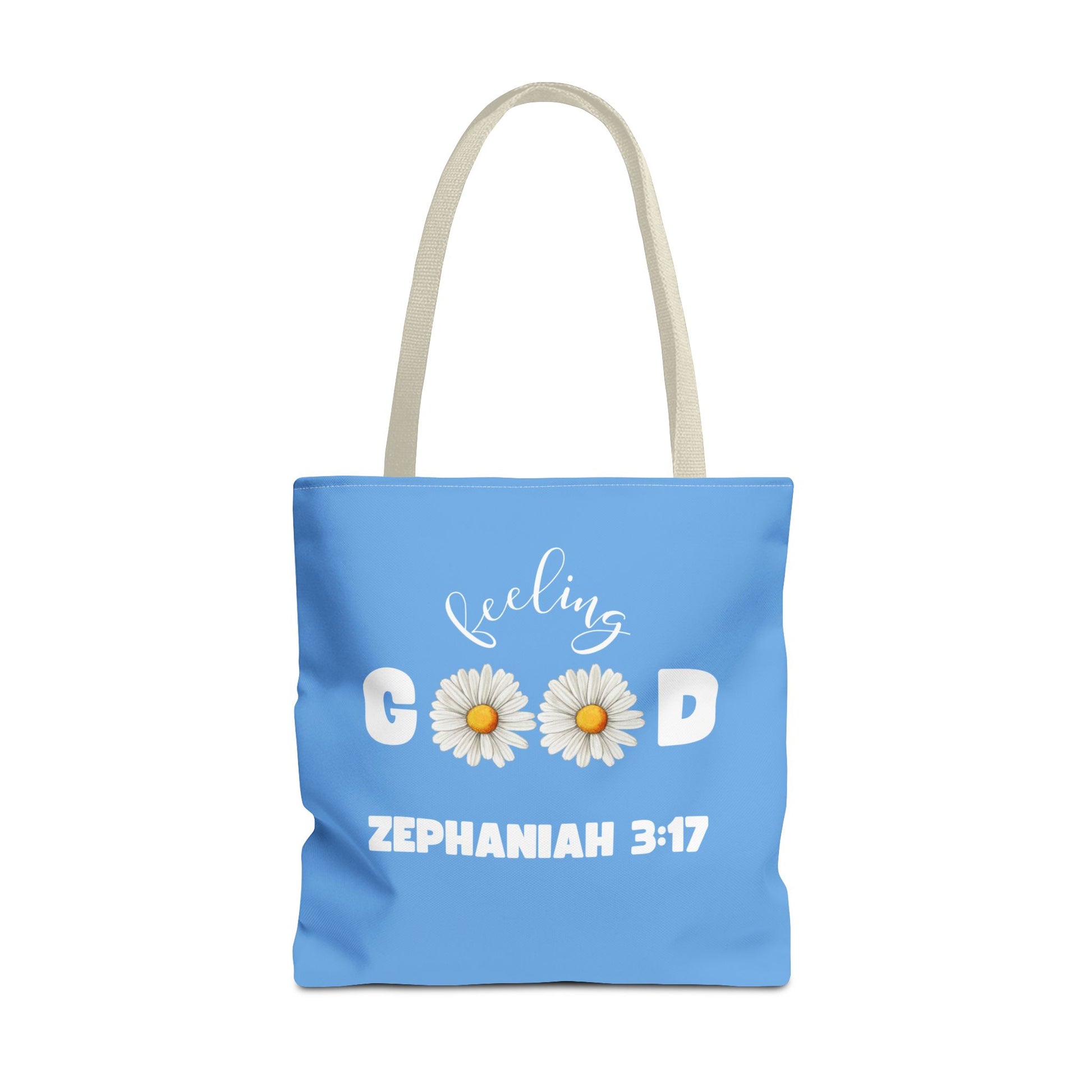 Inspirational Tote Bag - Feeling Good, Floral Design, Scripture Quote, Motivational Gift, Everyday Use, Church Events