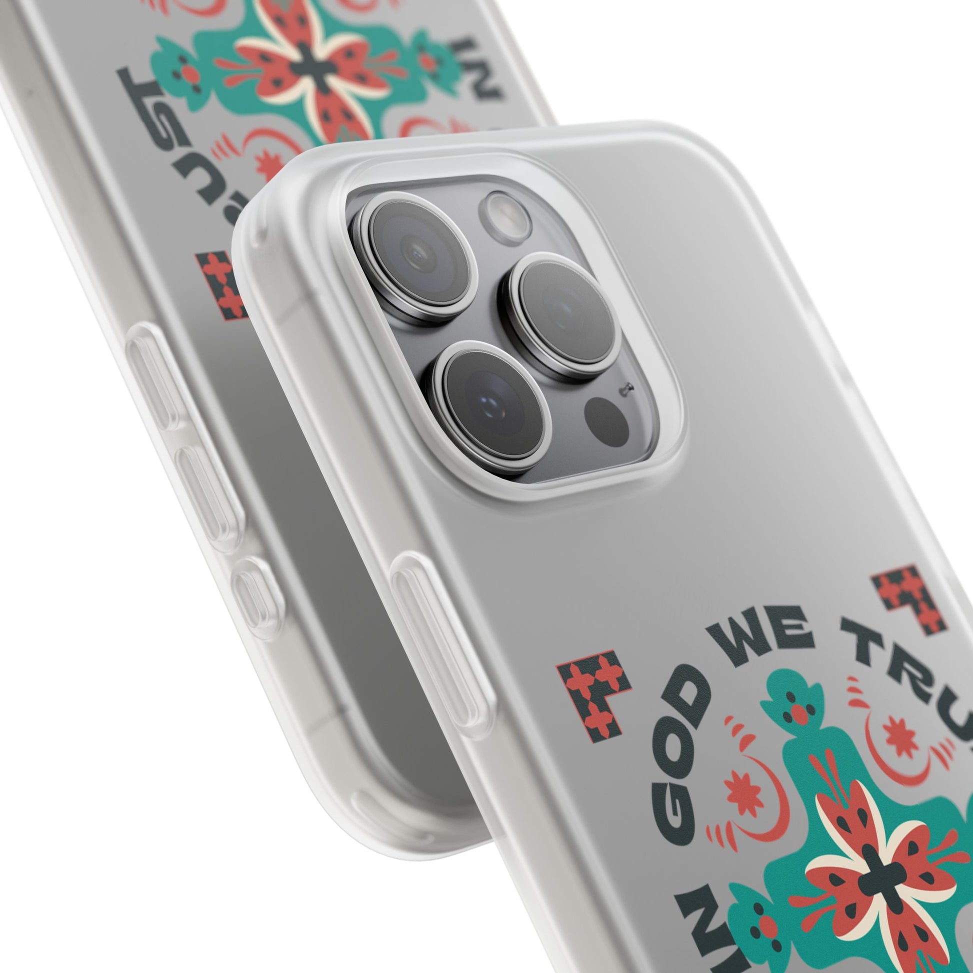 ⭐ In God We Trust Phone Case – Scripture Cross Design