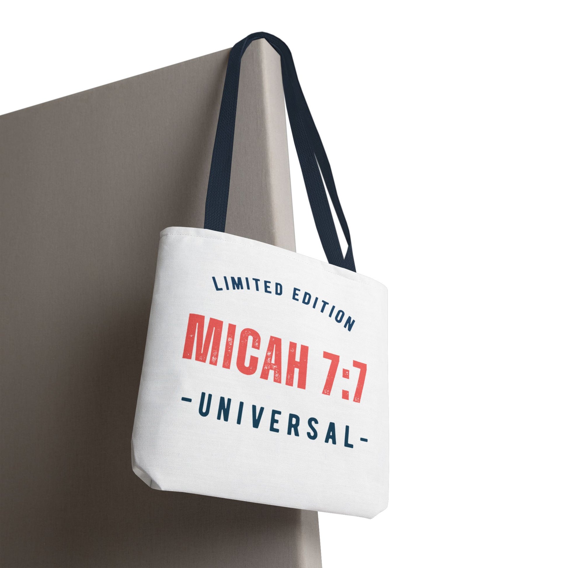 Limited Edition Inspirational Tote Bag - Micah 7:1, Motivational Carryall, Christian Gift, Everyday Tote, Reusable Shopping Bag