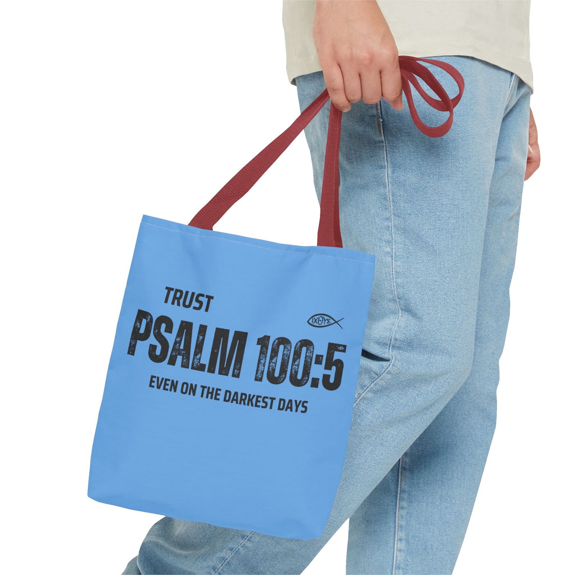 Inspirational Tote Bag - Trust Psalm 100:5, Faithful Christian Gift, Encouragement Accessory, Sustainable Shopping Bag, Inspirational [...]