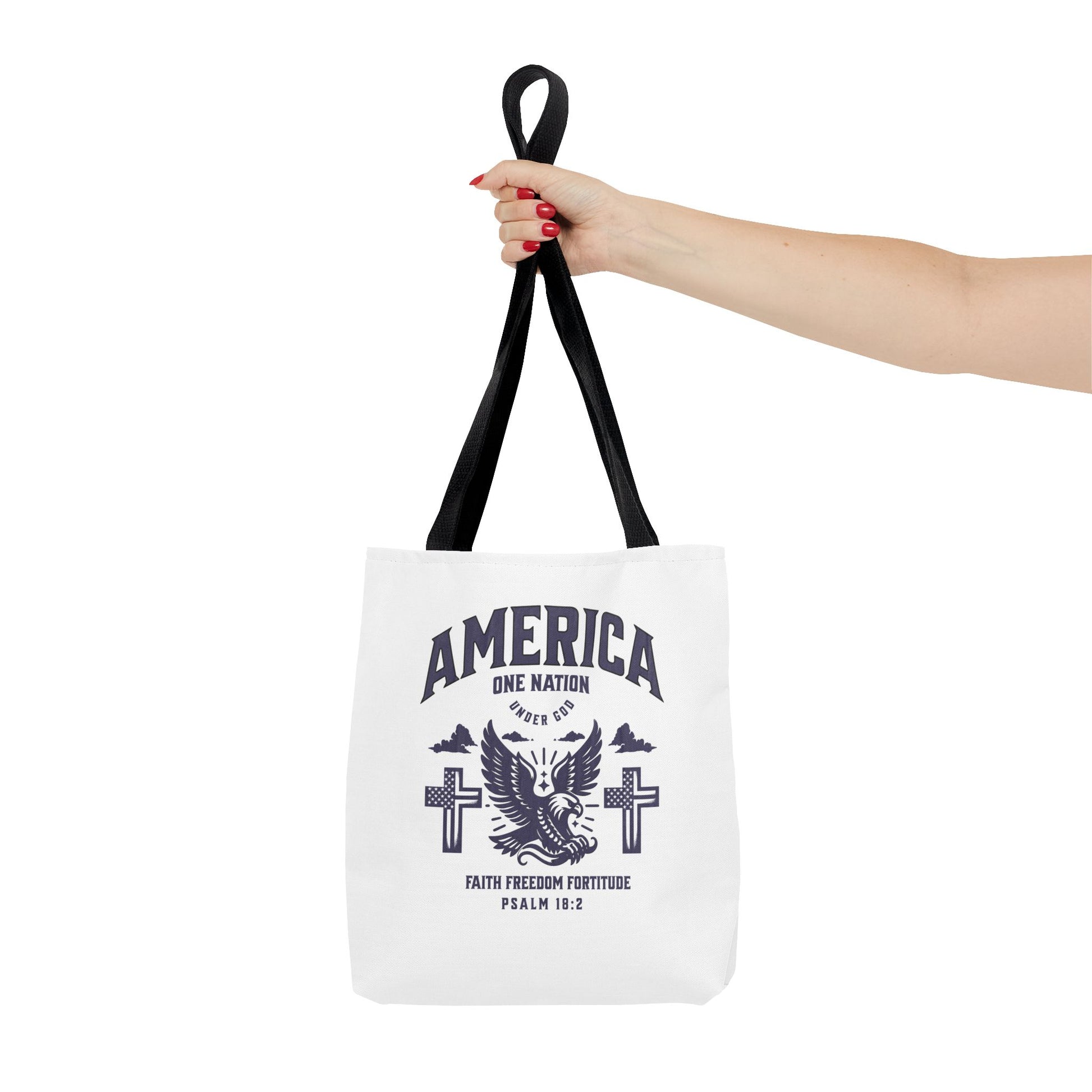 ⭐ America Faith Tote Bag – Bold Patriotic & Faith Statement
