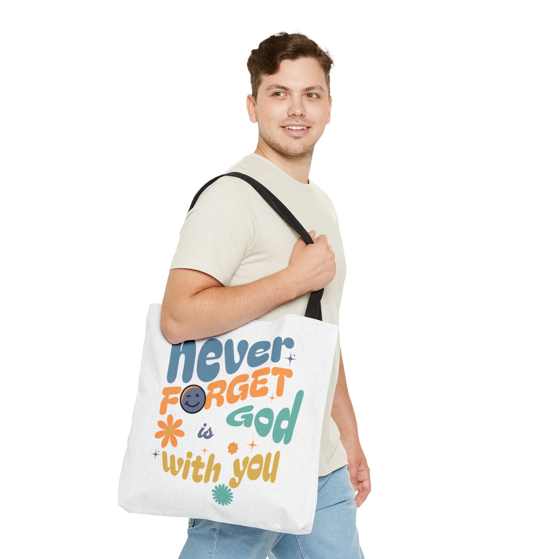 ⭐ Never Forget Tote Bag – Deuteronomy 31:6
