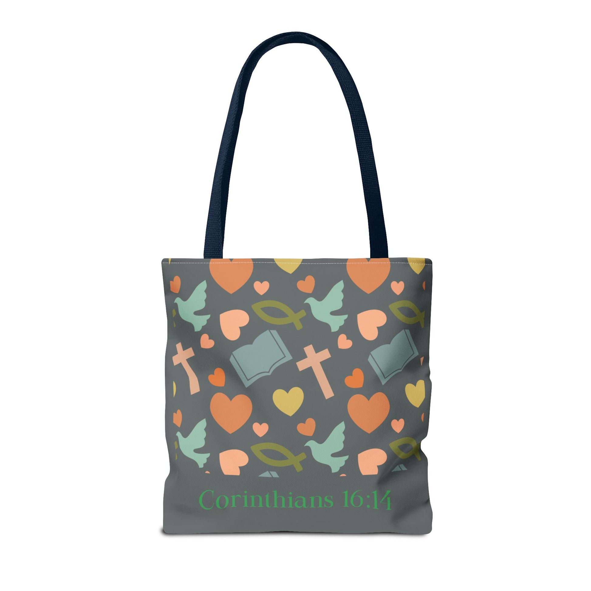 Inspirational Tote Bag - Faith, Love, Hope, Gift for Her, Spiritual Accessories, Bible Verse Tote