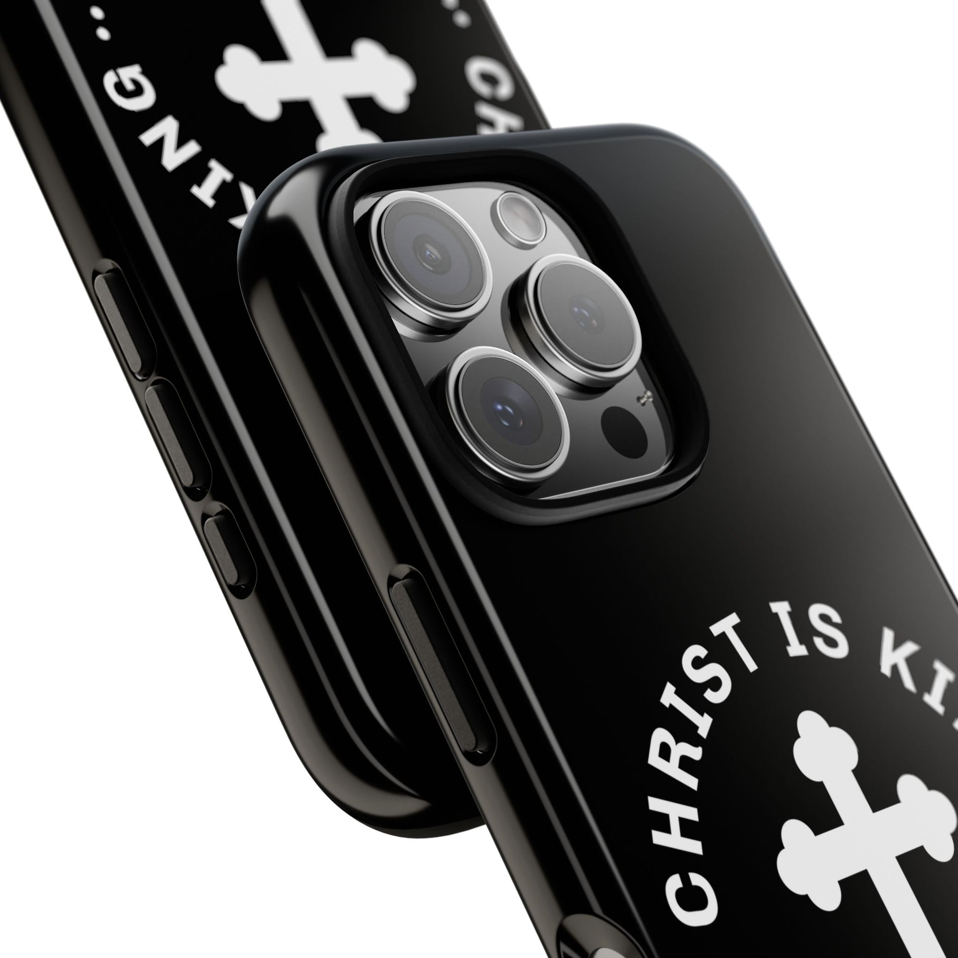⭐ Christ is King Phone Case – Tough Cases, Christian Gift, Bible Verse Merchandise, Cross Design, Faith Accessories
