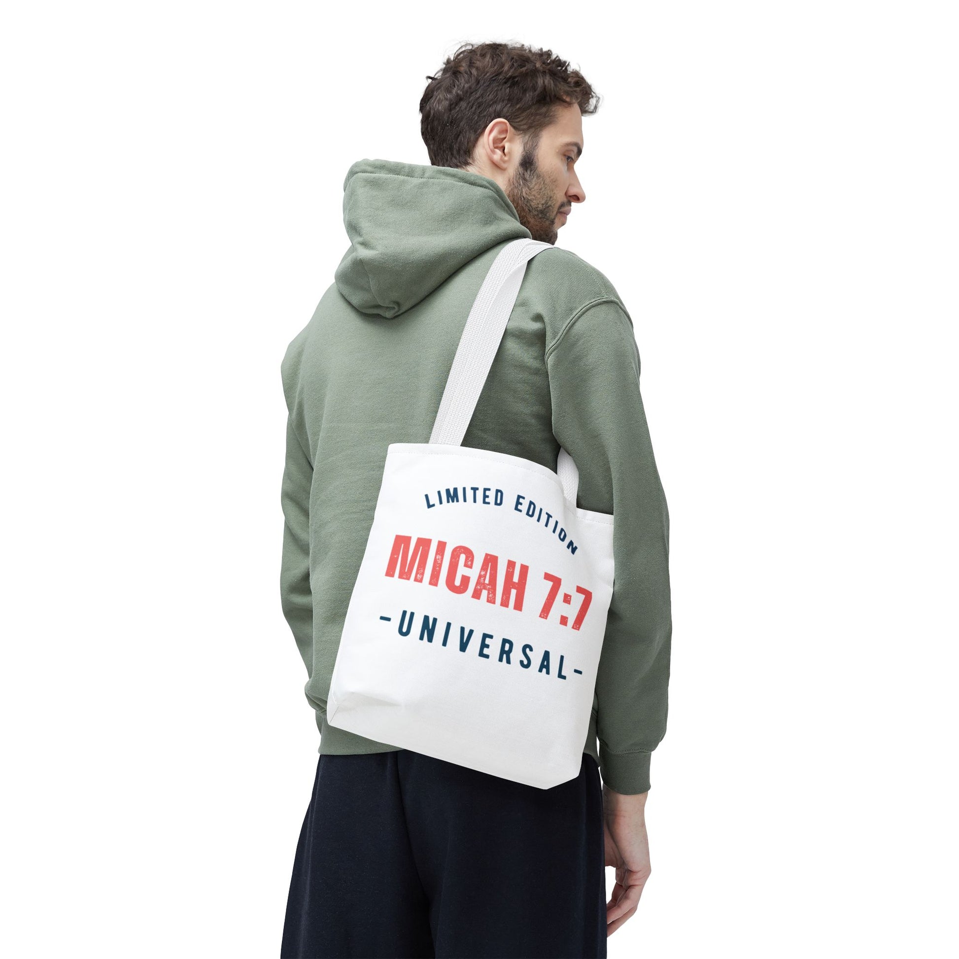 Limited Edition Inspirational Tote Bag - Micah 7:1, Motivational Carryall, Christian Gift, Everyday Tote, Reusable Shopping Bag