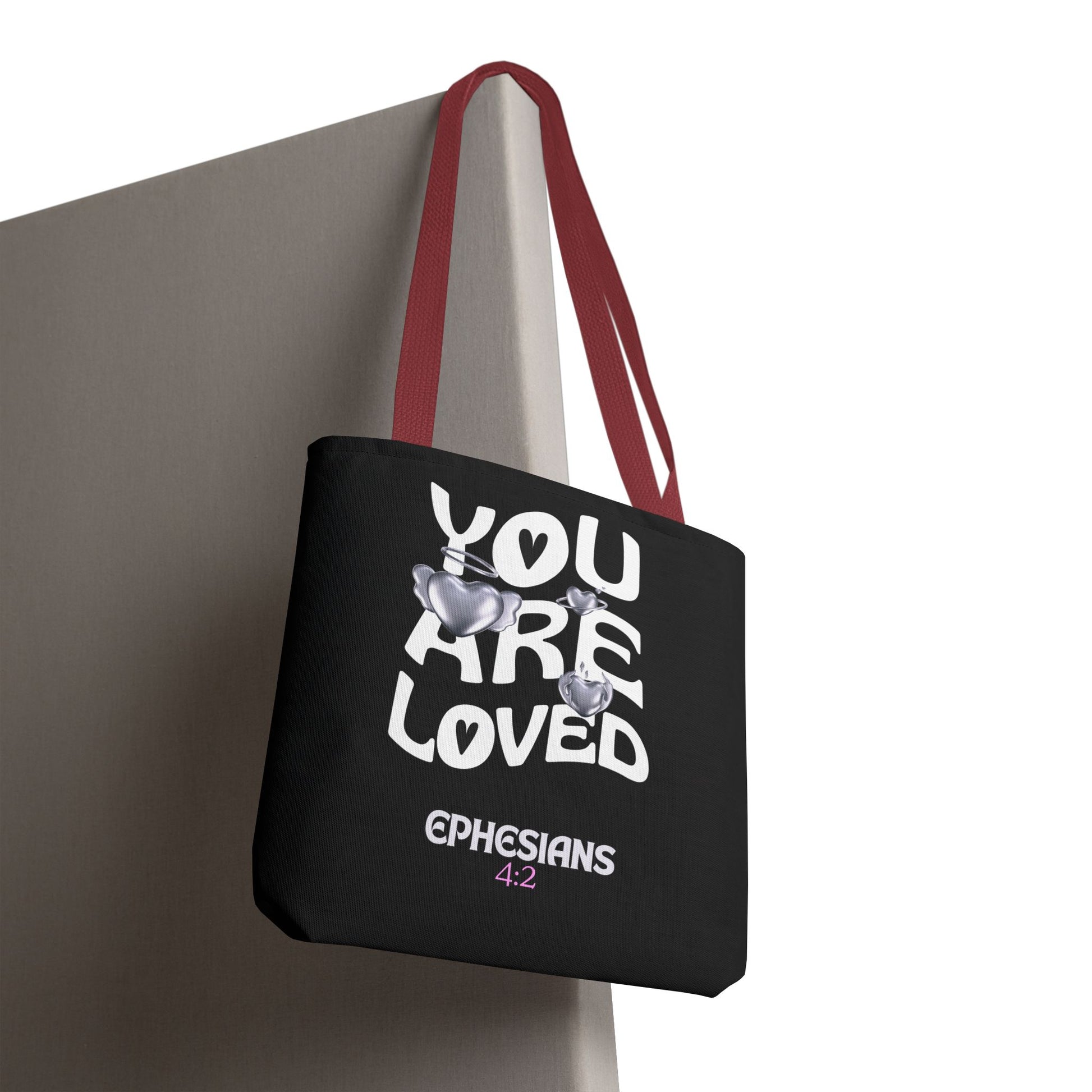 ⭐ "You Are Loved" Tote Bag – Ephesians 4:2