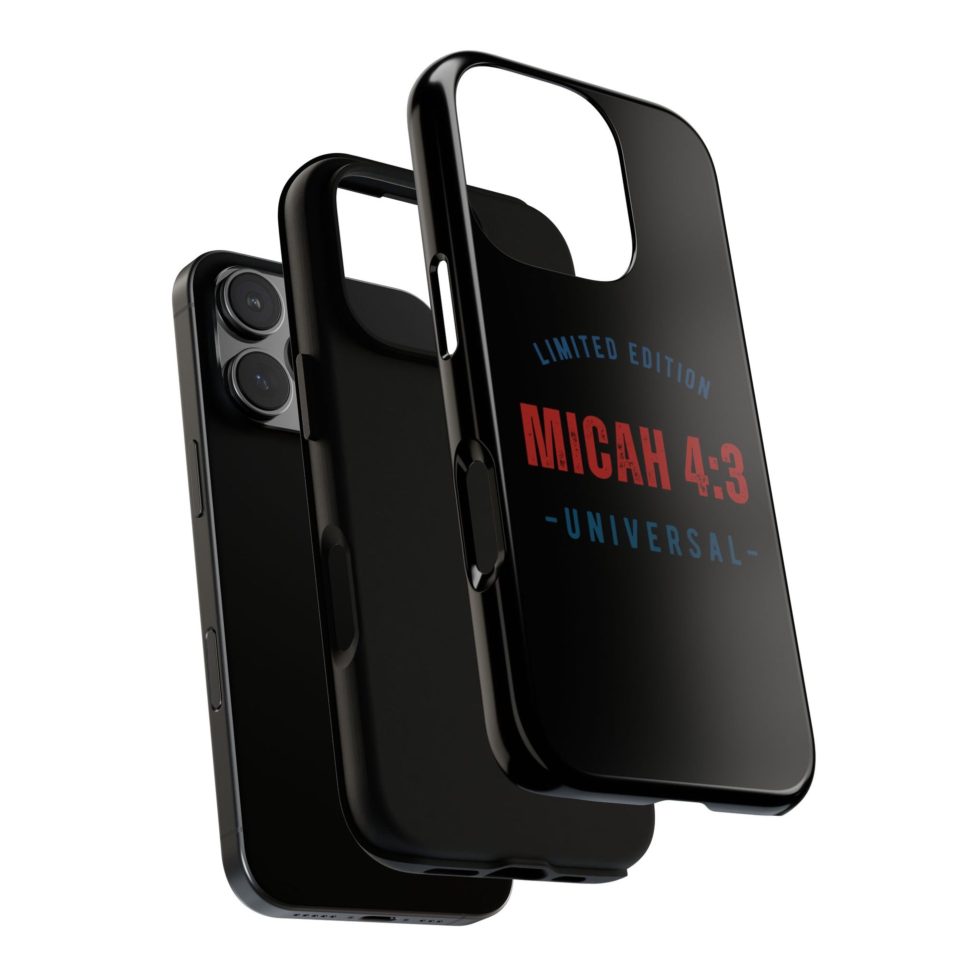 ⭐ Limited Edition Tough Phone Case, Inspirational Phone Cover, Micah 4:3 Design, Christian Gifts, Unique Cell Phone Accessory