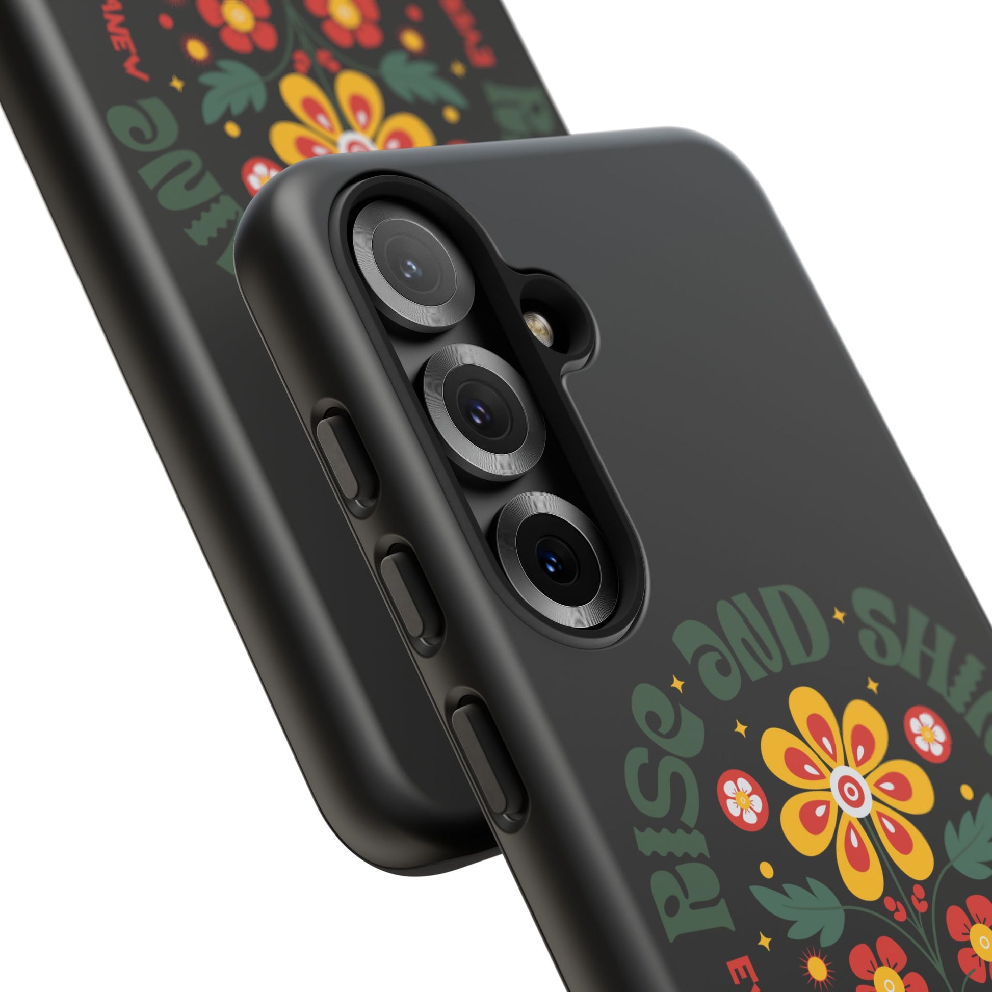 Floral "Rise and Shine" Galatians 6:9 Phone Case – Motivational Christian Gift