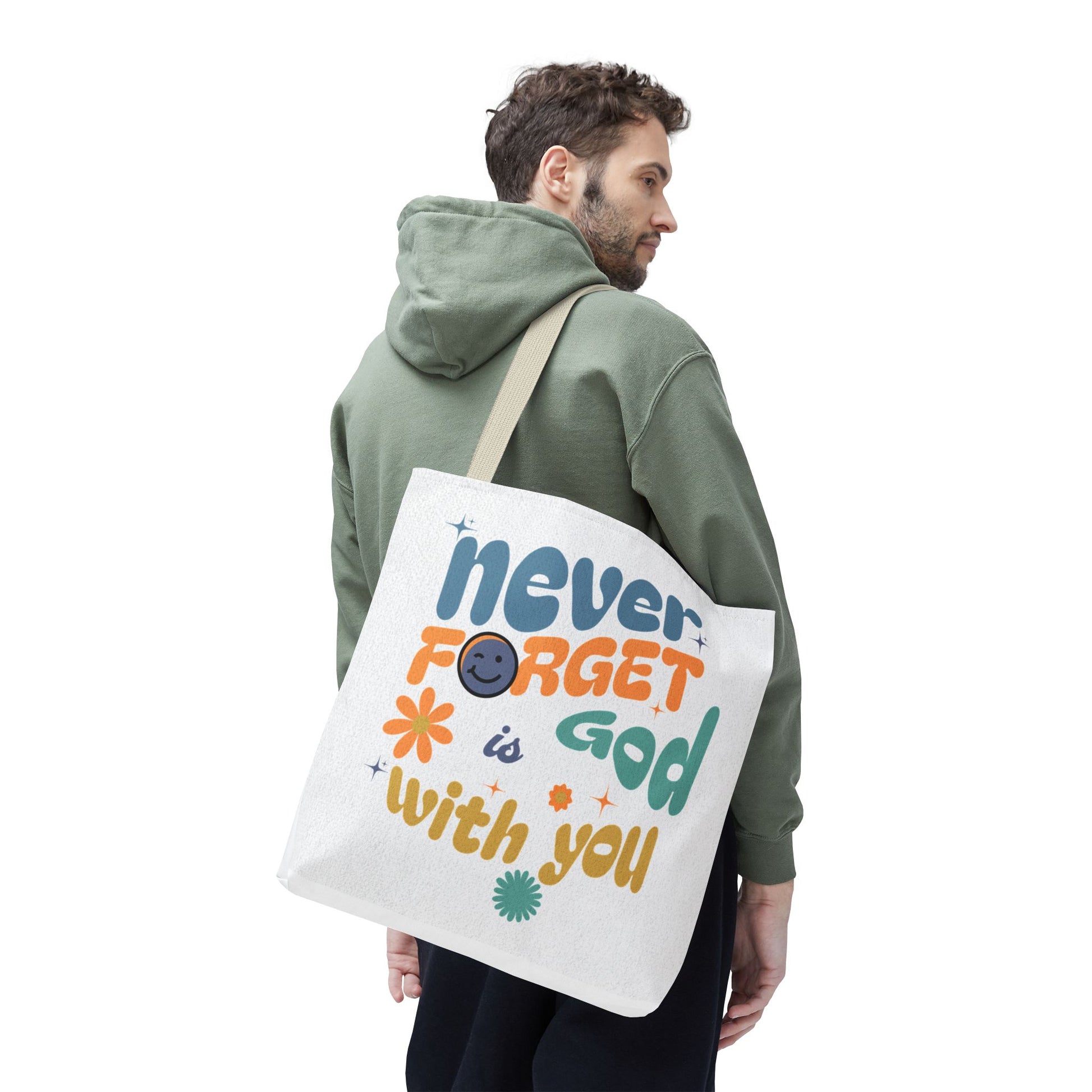 ⭐ Never Forget Tote Bag – Deuteronomy 31:6