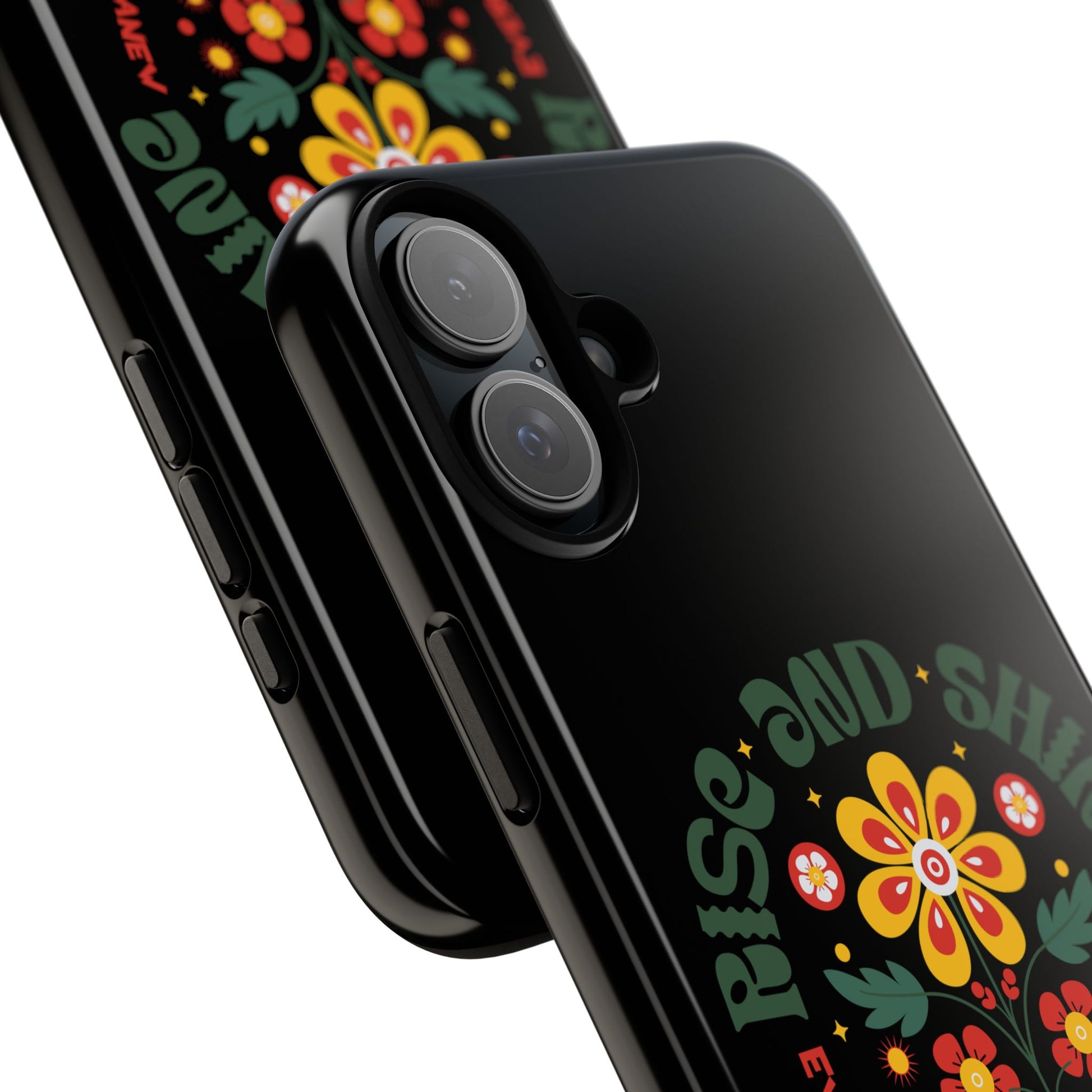 Floral "Rise and Shine" Galatians 6:9 Phone Case – Motivational Christian Gift