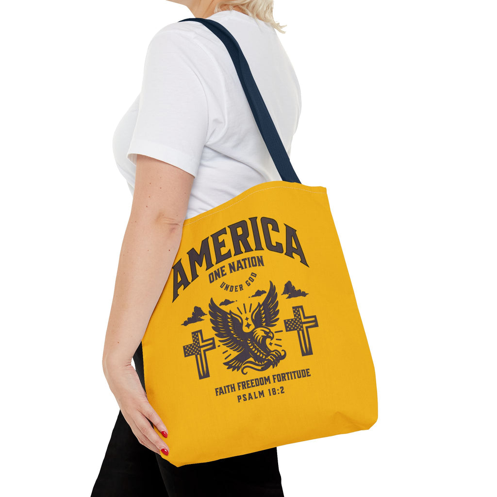 ⭐ America Faith Tote Bag – Bold Patriotic & Faith Statement