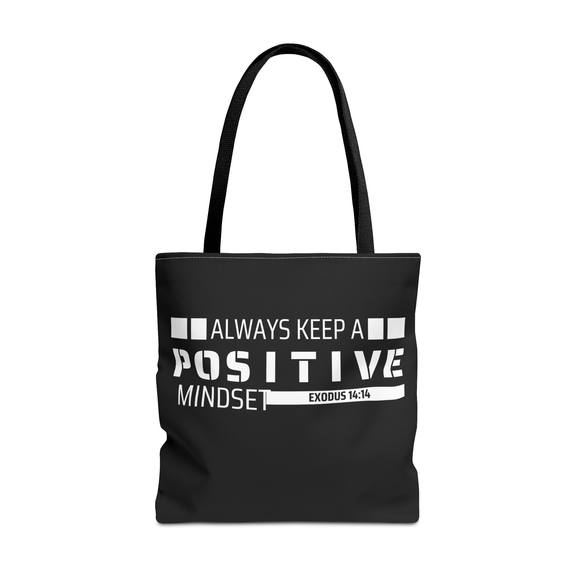 Always Keep A Positive Mindset Tote Bag, Inspirational Bag, Eco-Friendly Carryall, Motivational Gift, Affirmation Tote, Daily Reminder