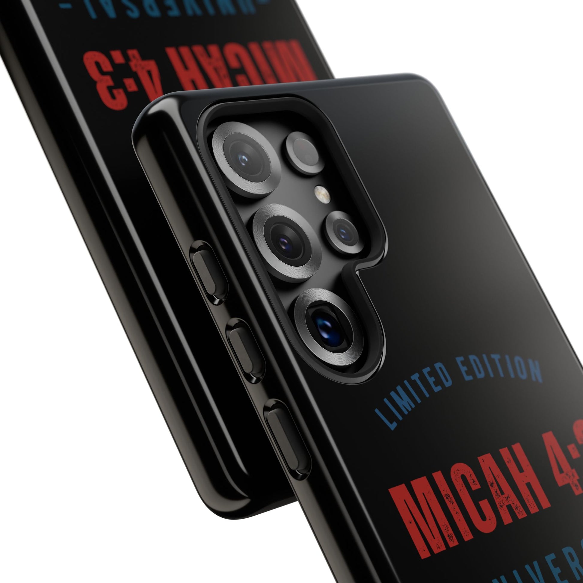 ⭐ Limited Edition Tough Phone Case, Inspirational Phone Cover, Micah 4:3 Design, Christian Gifts, Unique Cell Phone Accessory