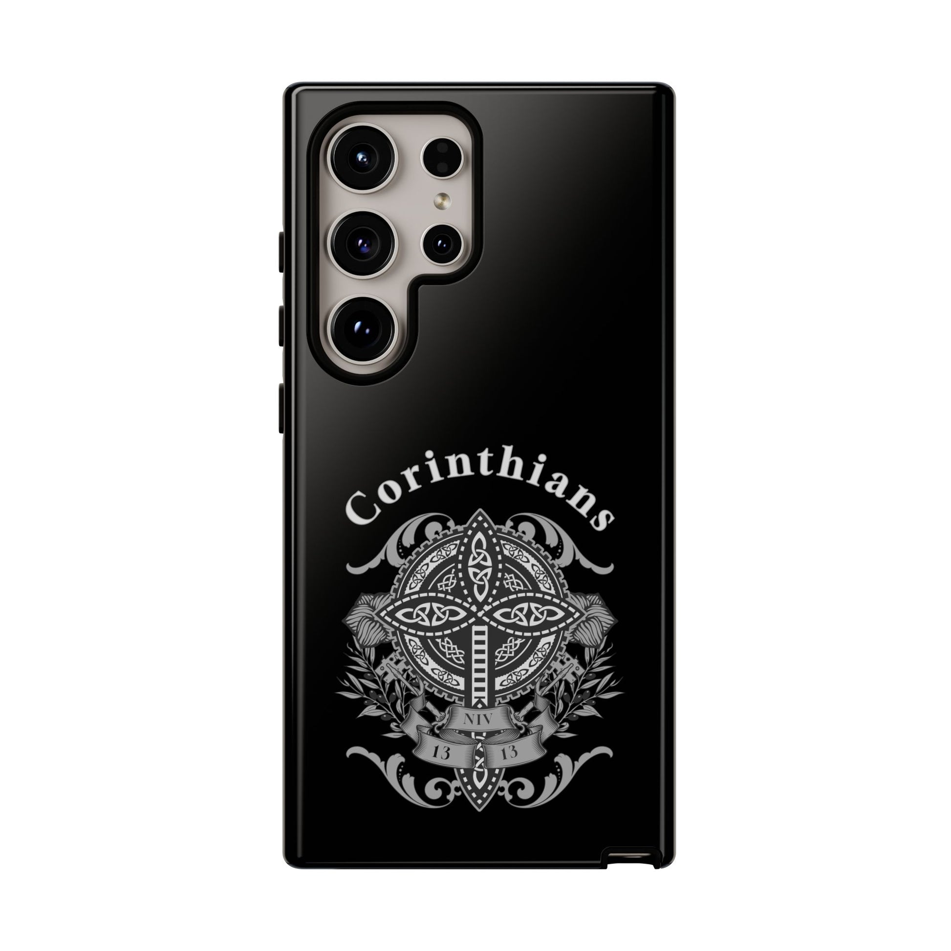 Corinthians Tough Case: Durable Phone Protection, Christian Gift, Unique Design, Trendy Accessory, Faith-Based Style
