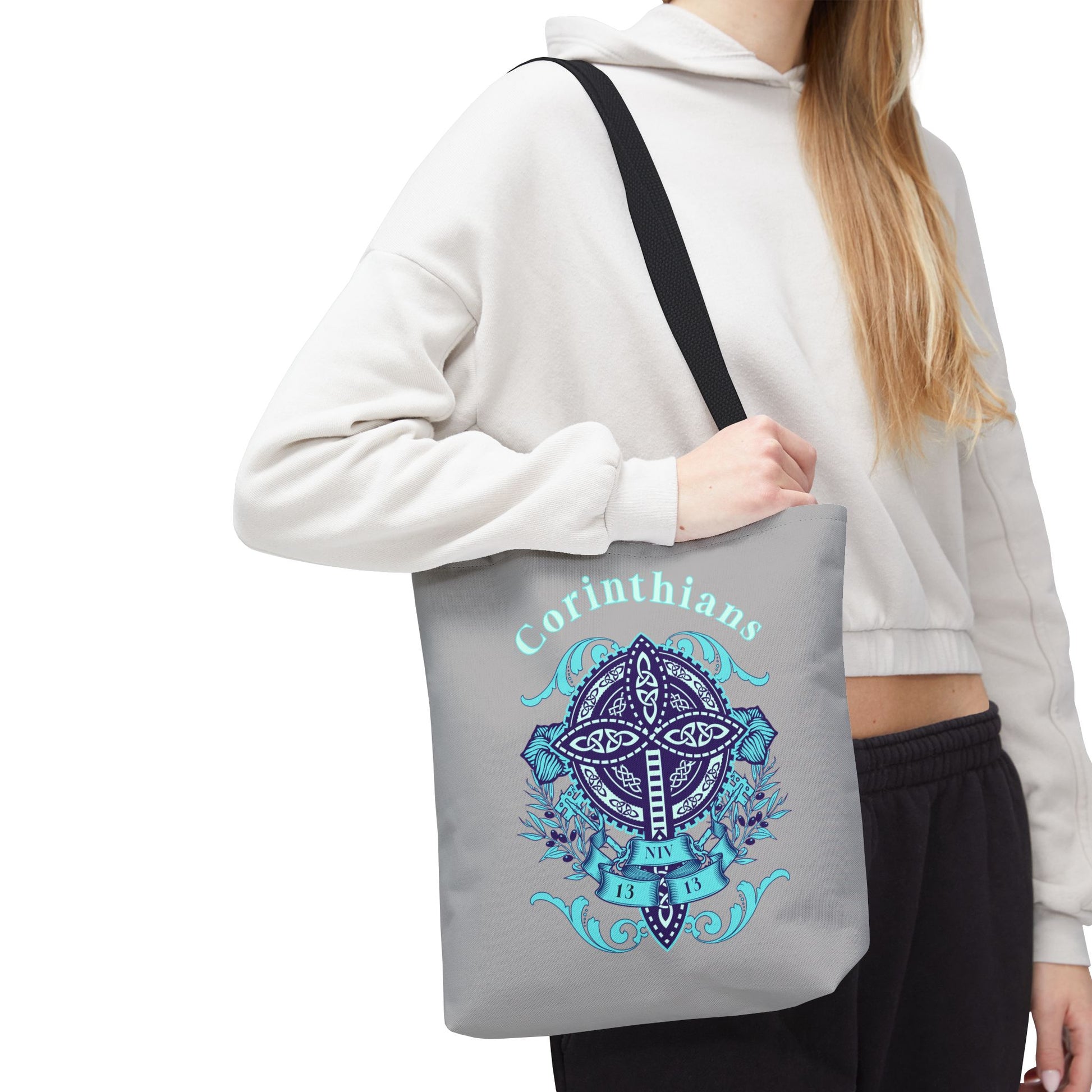Spiritual Tote Bag with Cross Design | Christian Shoulder Bag, Inspirational Gift, Bible Verse Tote, Comfortable Everyday Use, [...]