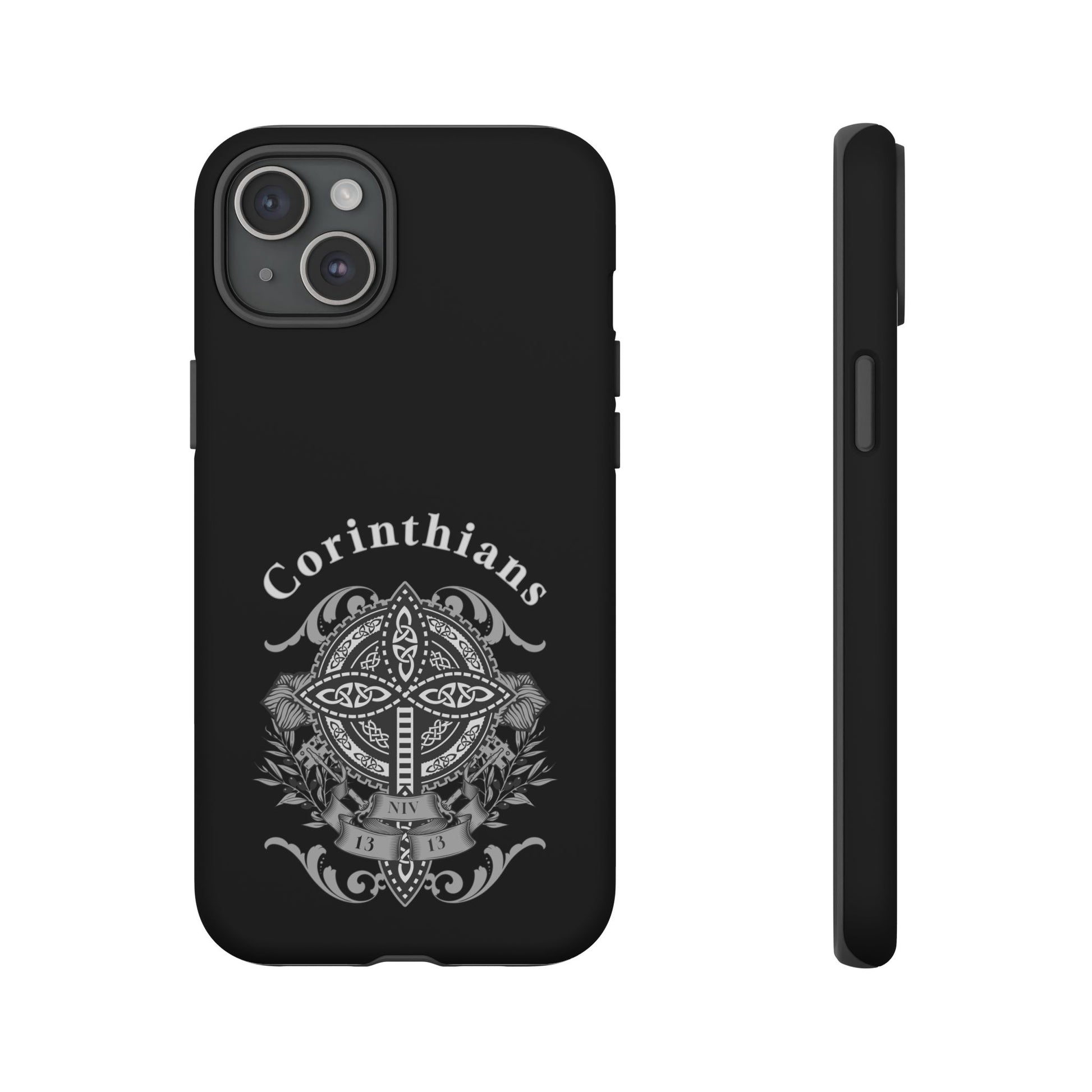 Corinthians Tough Case: Durable Phone Protection, Christian Gift, Unique Design, Trendy Accessory, Faith-Based Style