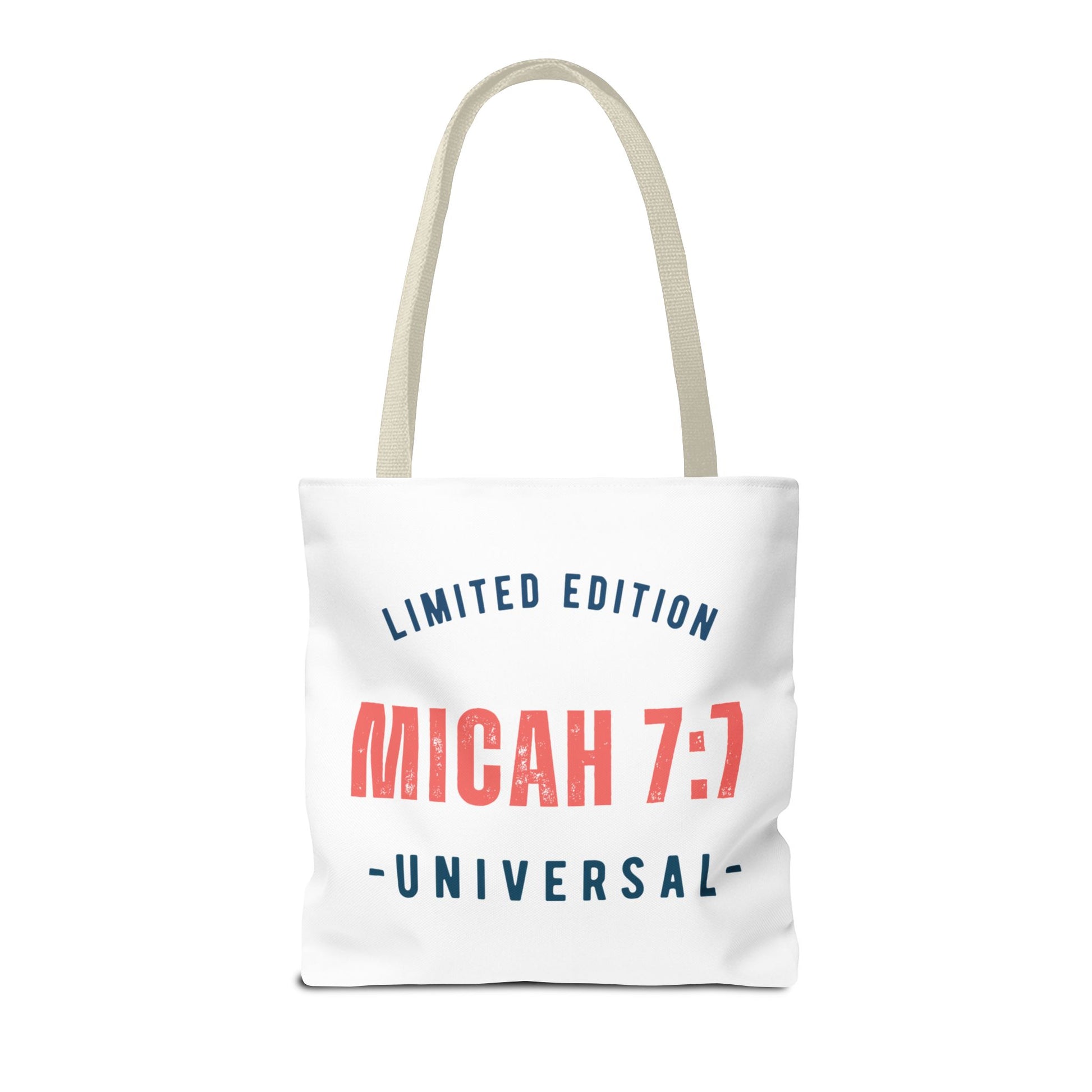 Limited Edition Inspirational Tote Bag - Micah 7:1, Motivational Carryall, Christian Gift, Everyday Tote, Reusable Shopping Bag