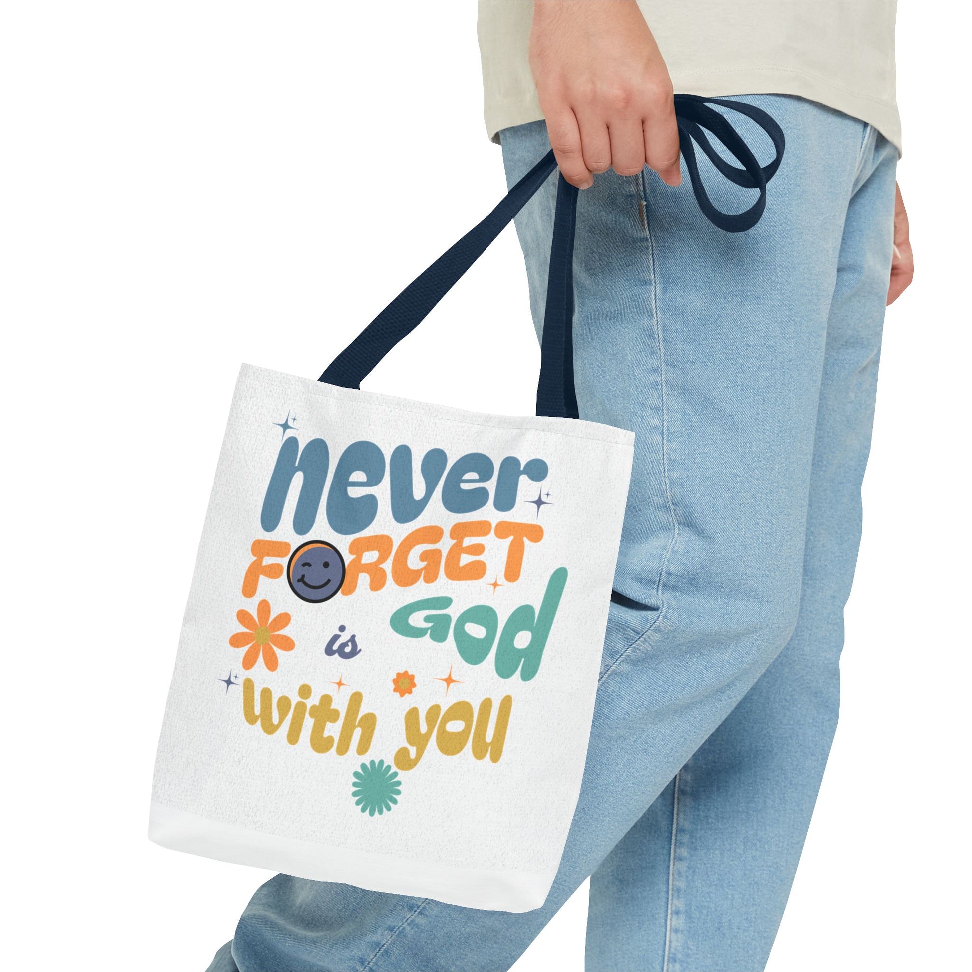 ⭐ Never Forget Tote Bag – Deuteronomy 31:6