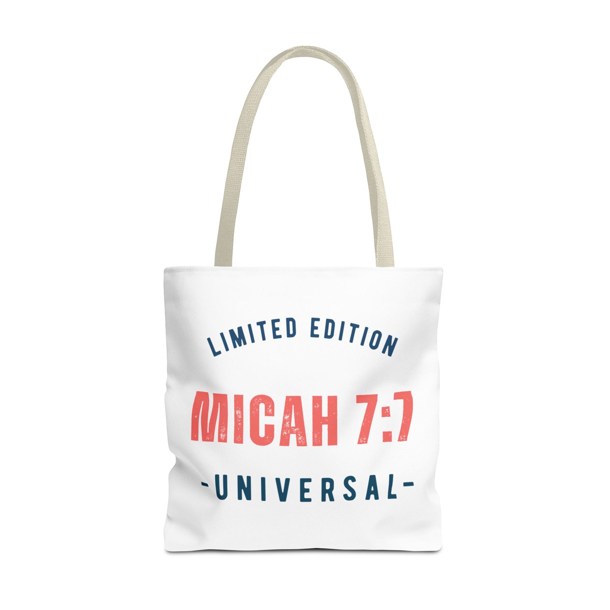 Limited Edition Inspirational Tote Bag - Micah 7:1, Motivational Carryall, Christian Gift, Everyday Tote, Reusable Shopping Bag
