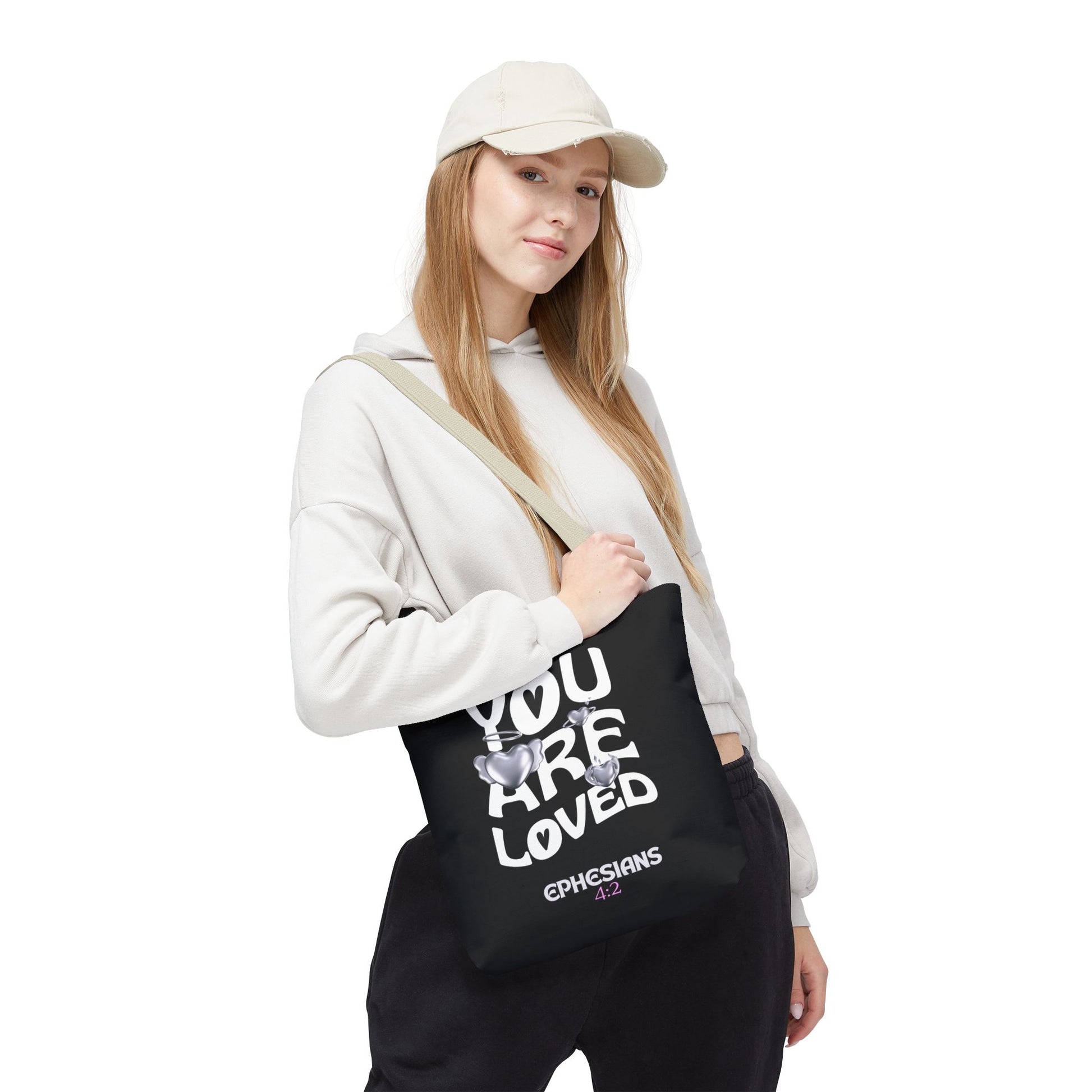 ⭐ "You Are Loved" Tote Bag – Ephesians 4:2