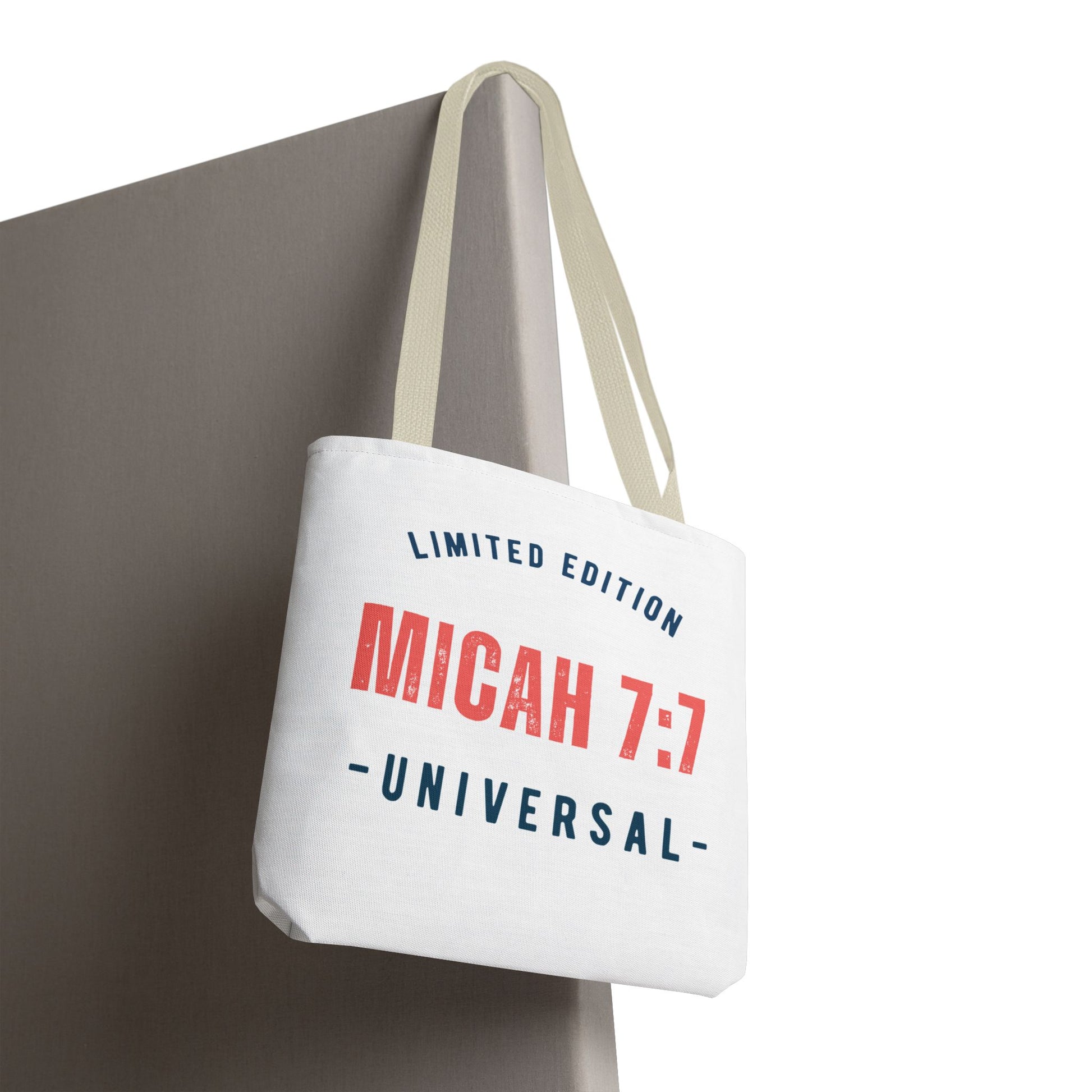Limited Edition Inspirational Tote Bag - Micah 7:1, Motivational Carryall, Christian Gift, Everyday Tote, Reusable Shopping Bag