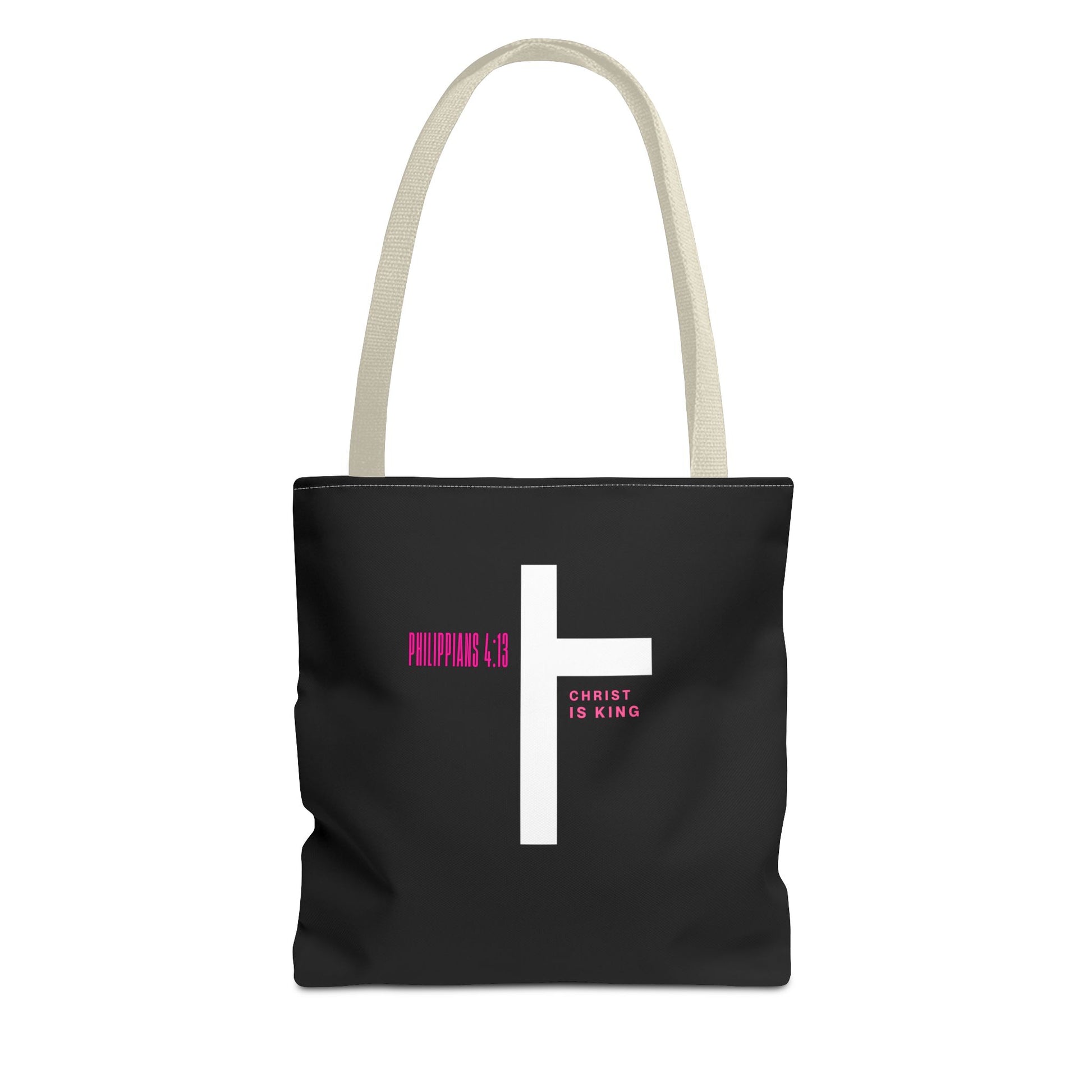 ⭐ Philippians 4:13 Tote Bag – Faith & Strength Statement Bag