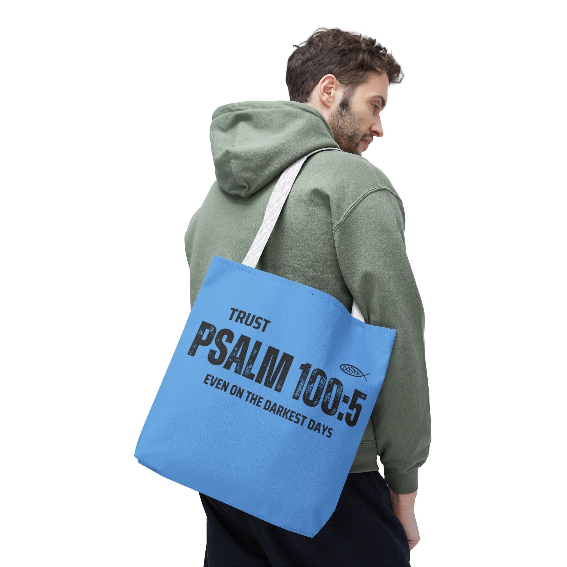 Inspirational Tote Bag - Trust Psalm 100:5, Faithful Christian Gift, Encouragement Accessory, Sustainable Shopping Bag, Inspirational [...]