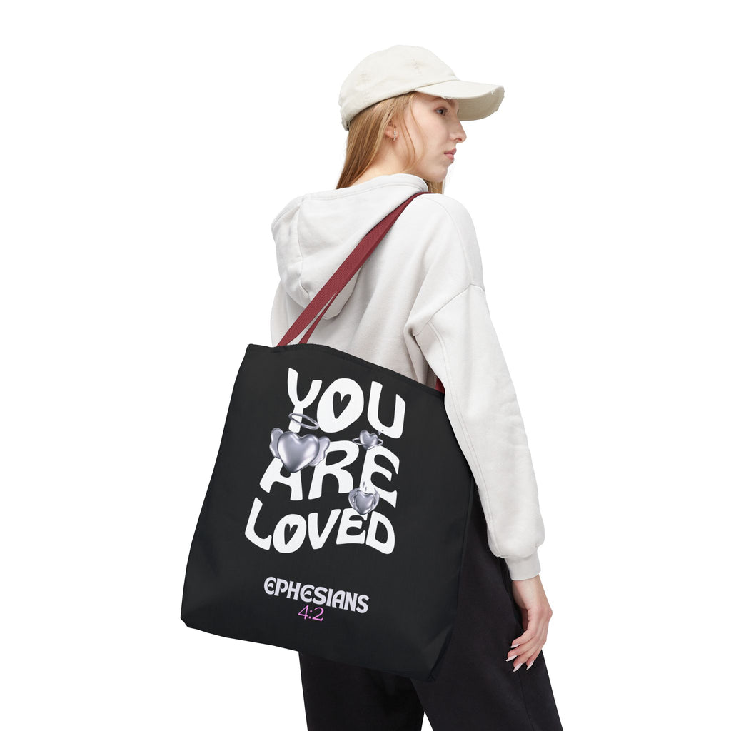 ⭐ "You Are Loved" Tote Bag – Ephesians 4:2