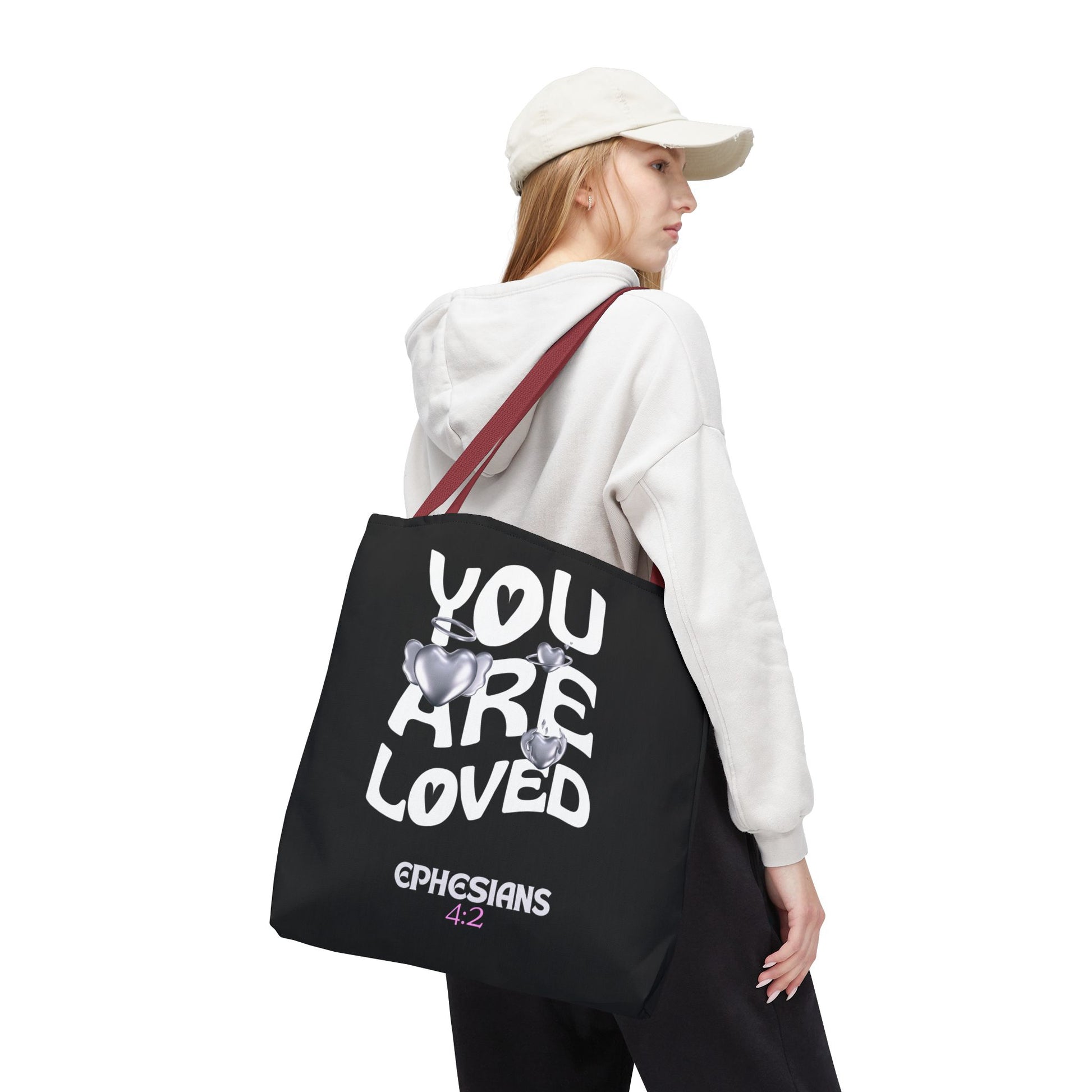 ⭐ "You Are Loved" Tote Bag – Ephesians 4:2